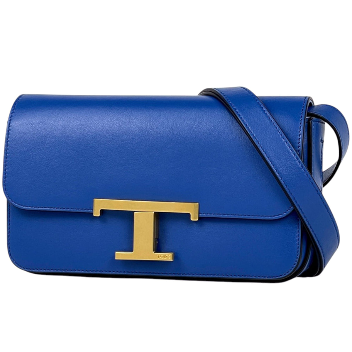 Tod's Blue Leather Shoulder Bag (Pre-Owned)