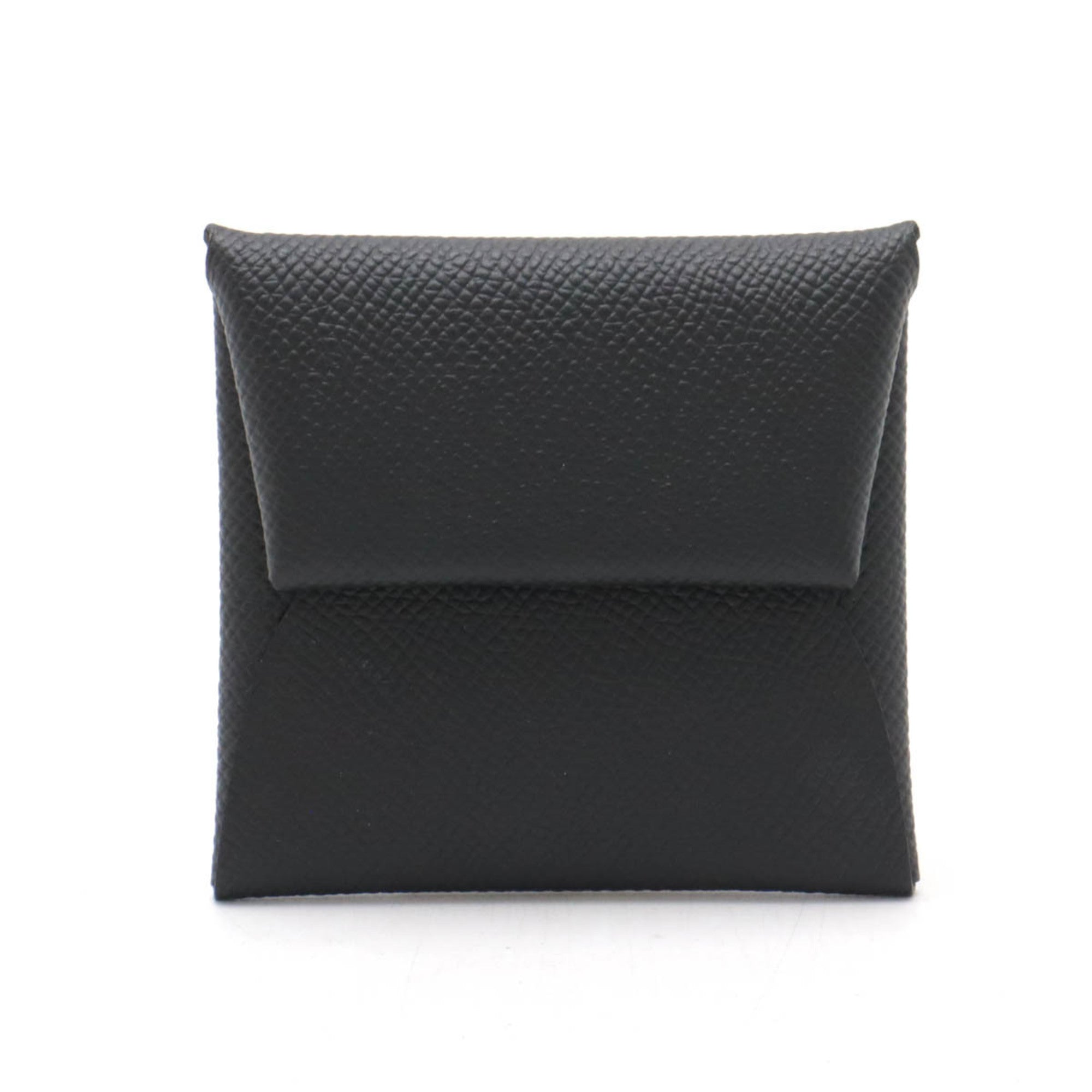 Hermes Bastia Black Epsom Leather Coin Purse/Coin Case (Pre-Owned)