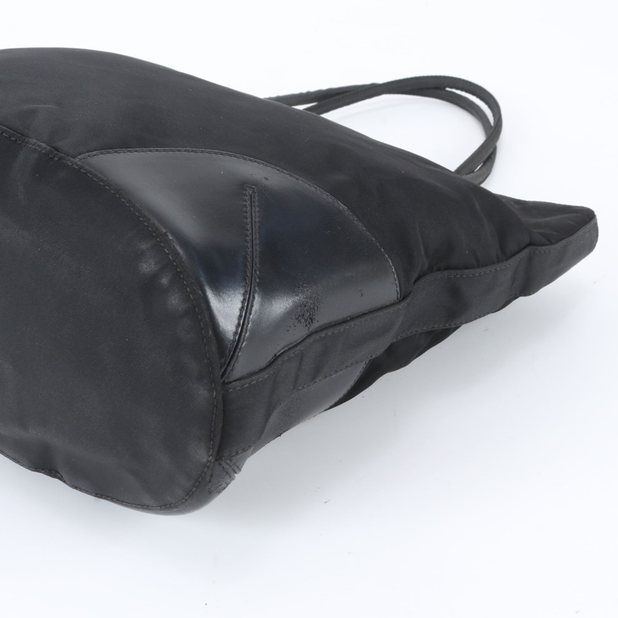 Prada Black Nylon Handbag Tote Bag (Pre-Owned)