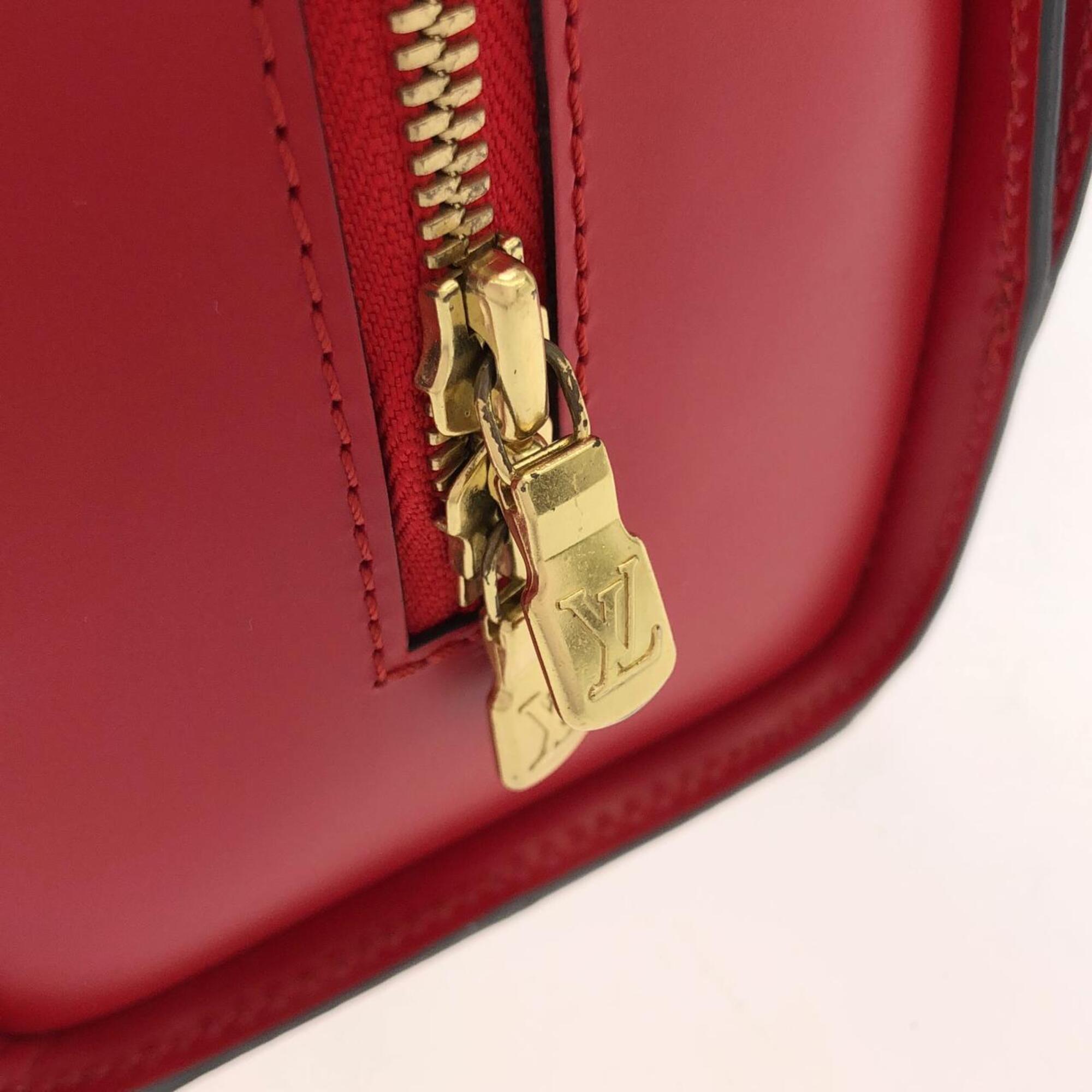 Louis Vuitton Red Color Leather Handbag (Pre-Owned)