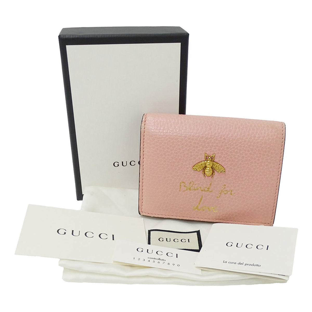 Gucci Pink Leather Wallet (Bi-Fold) (Pre-Owned)
