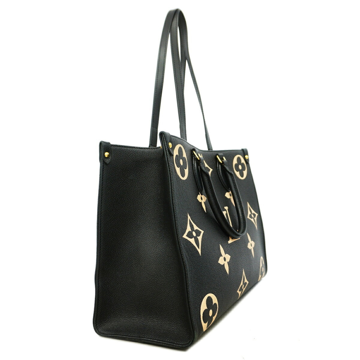 Louis Vuitton Beige Black Tote Bag (Pre-Owned)