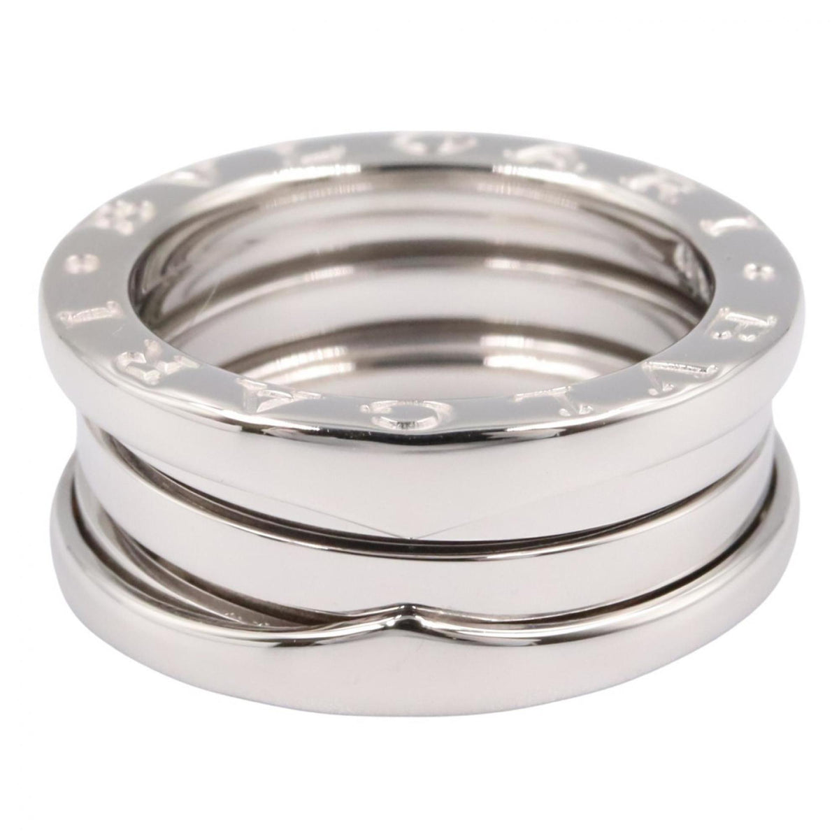 Bvlgari Silver White Gold (18K) Band Ring (Pre-Owned)