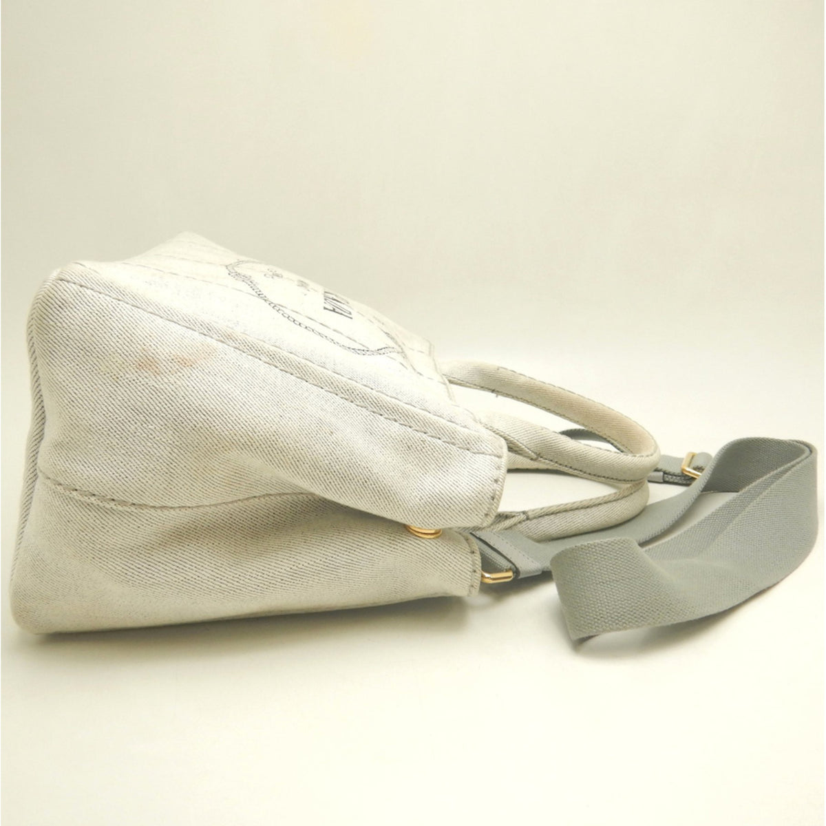 Prada Canapa Bianco Canapa Tote Bag (Pre-Owned)