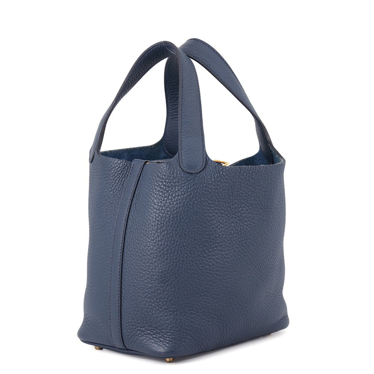Hermes Picotin Gold Taurillon Clemence Leather Handbag (Pre-Owned)