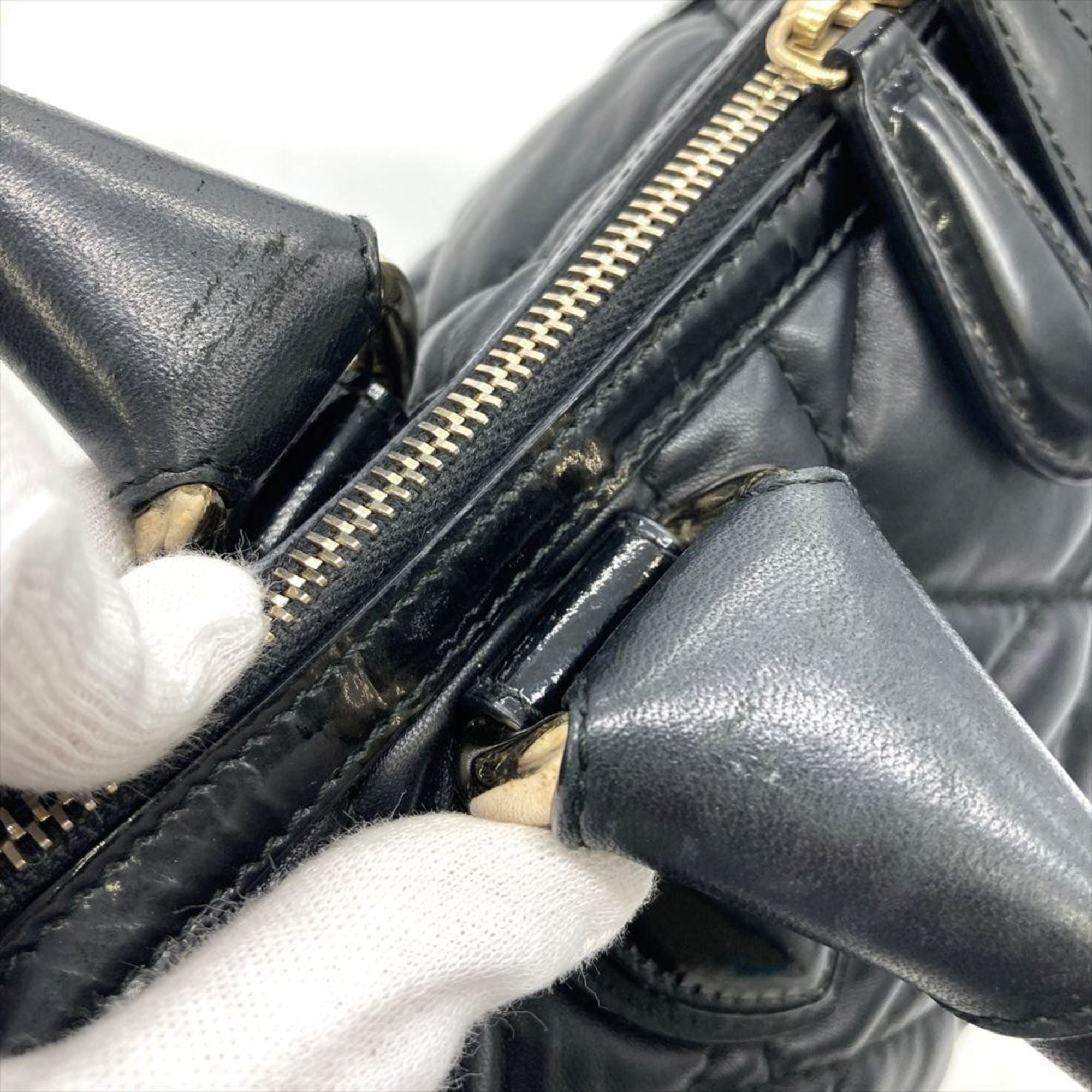 Christian Dior Black Leather Handbag (Pre-Owned)