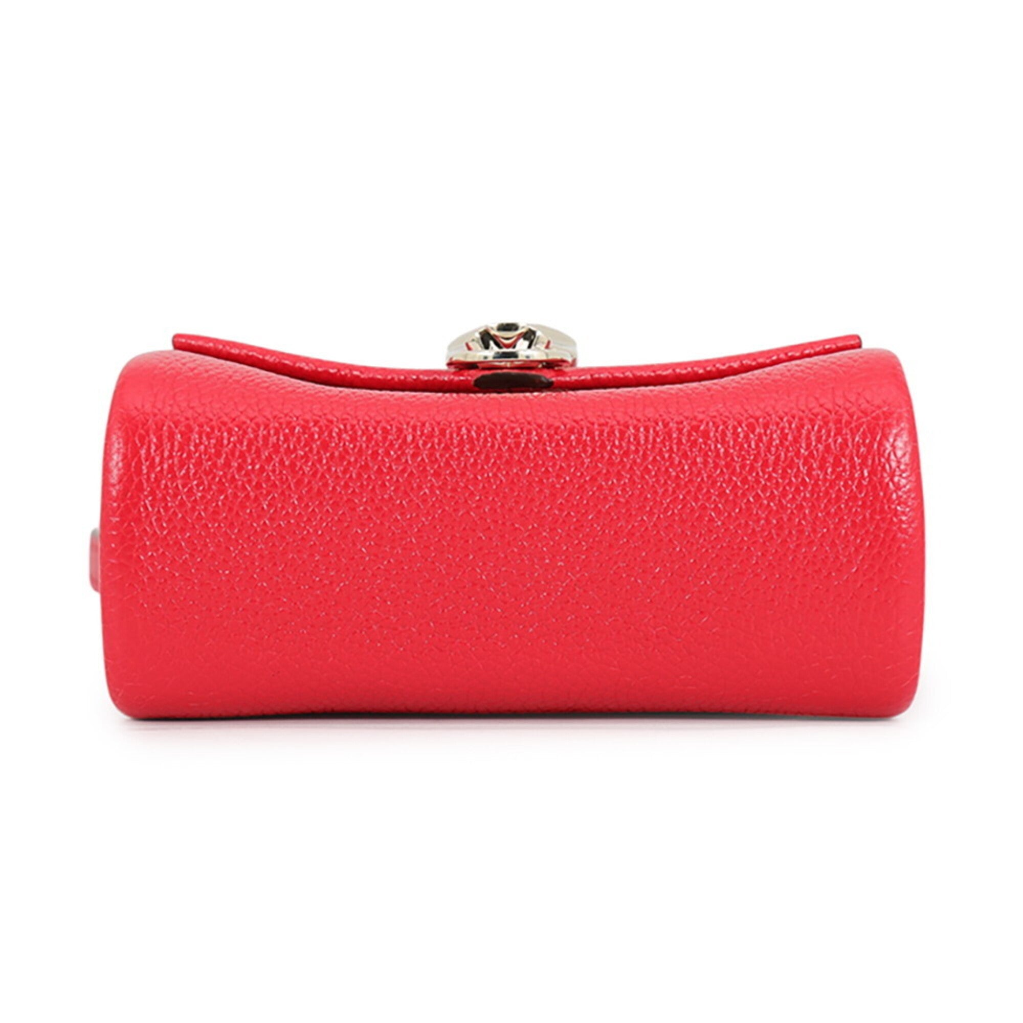 Cartier Red Color Leather Handbag Shoulder Bag (Pre-Owned)