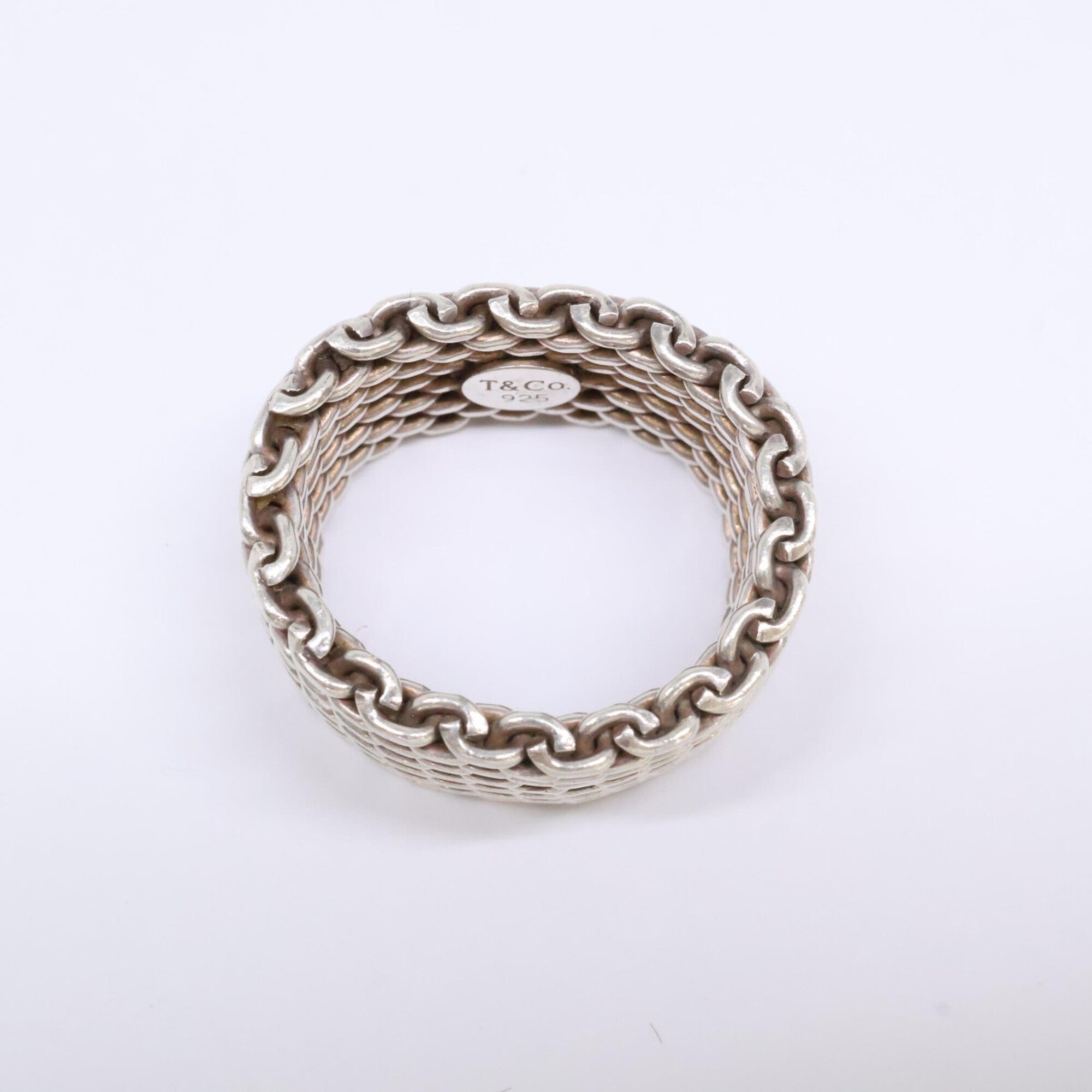 Tiffany Silver Silver 925 Band Ring (Pre-Owned)