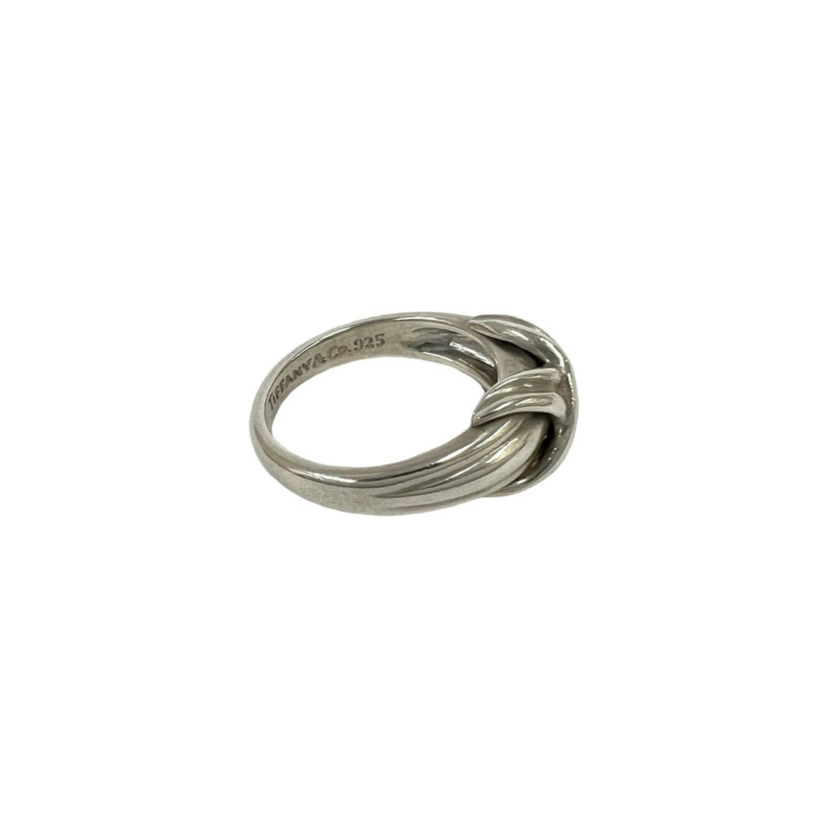 Tiffany Silver Silver 925 Band Ring (Pre-Owned)