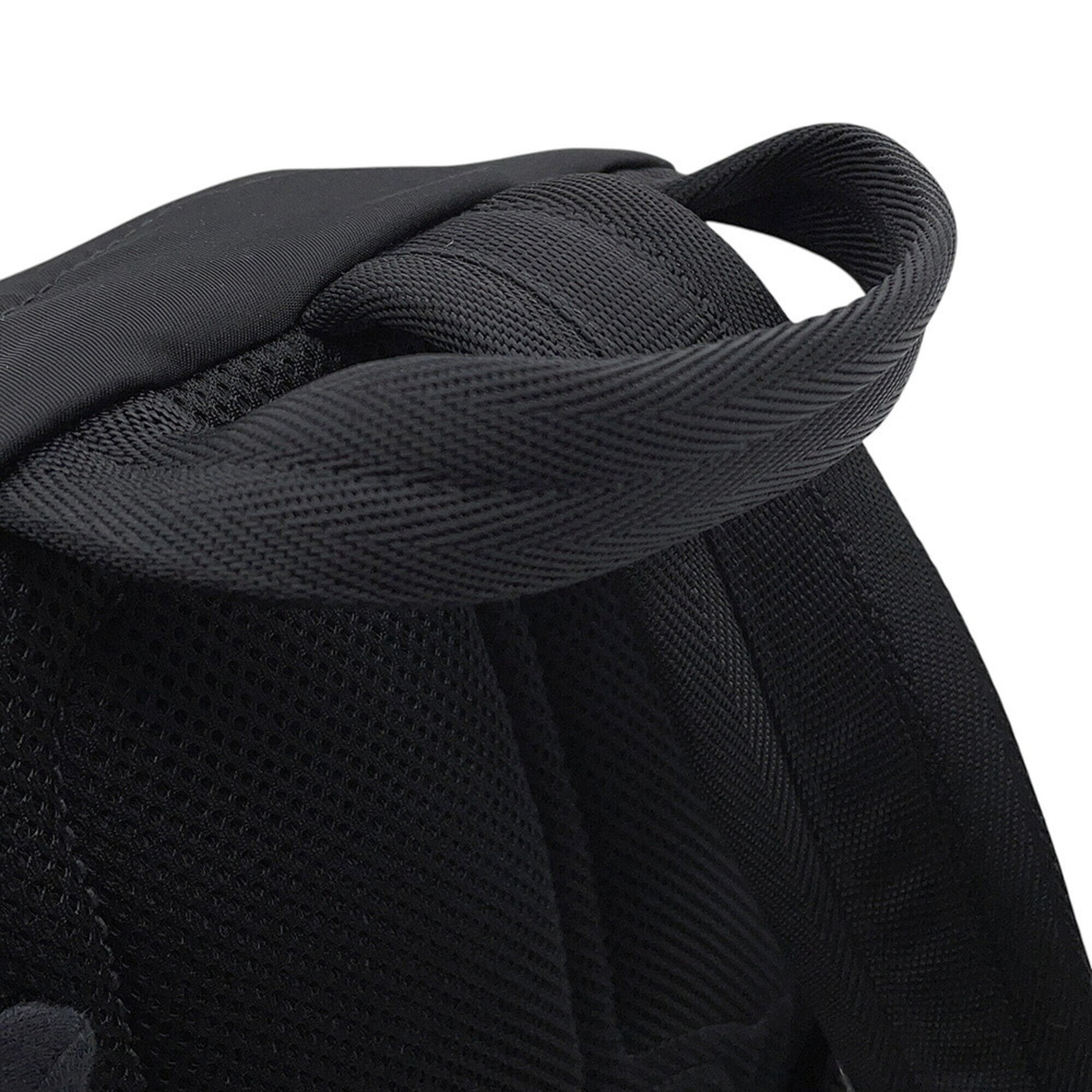 Prada Black Blue White Nylon Leather Backpack Sling Bag (Pre-Owned)