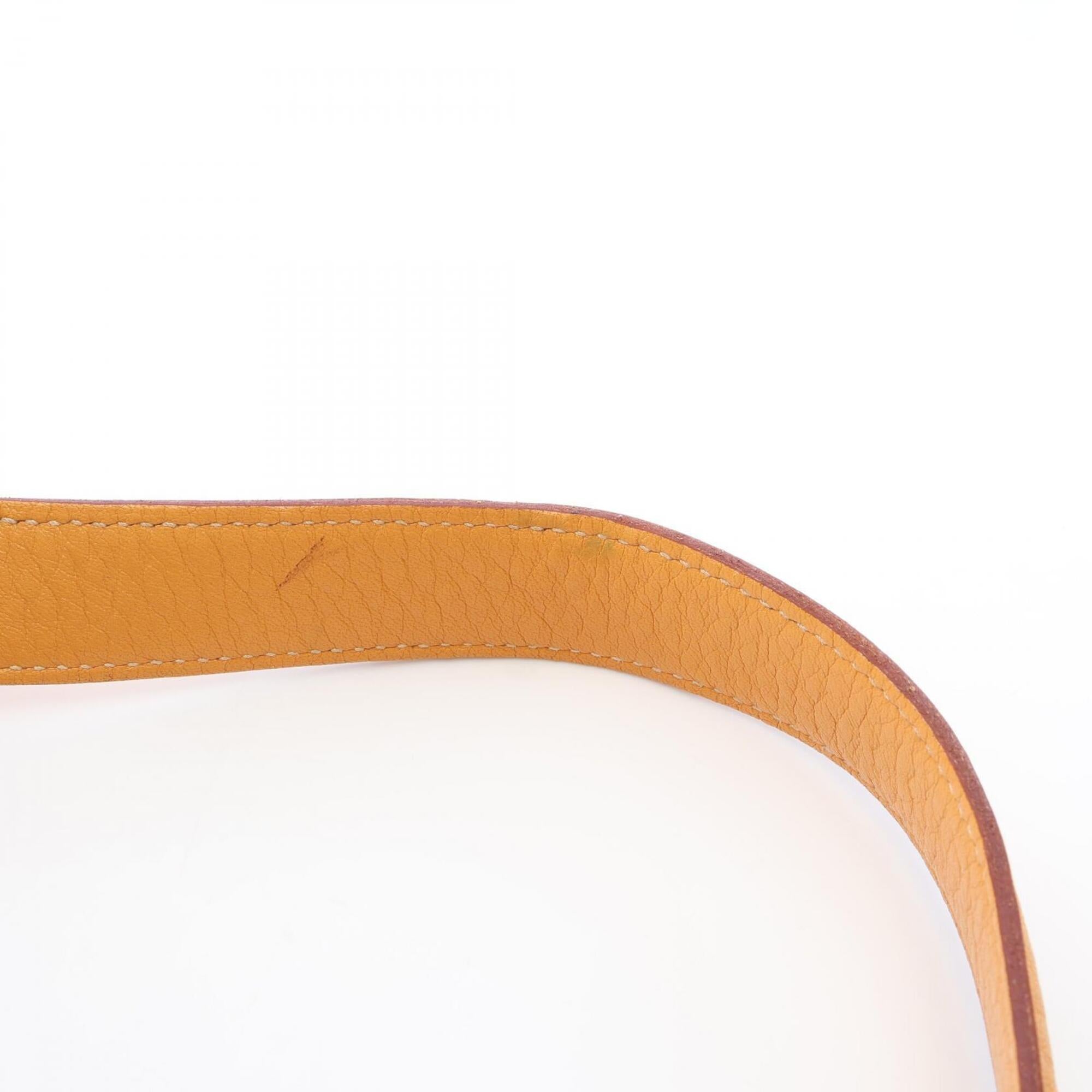 Hermes Brown Saffron Taurillon Clemence Leather Shoulder Bag (Pre-Owned)
