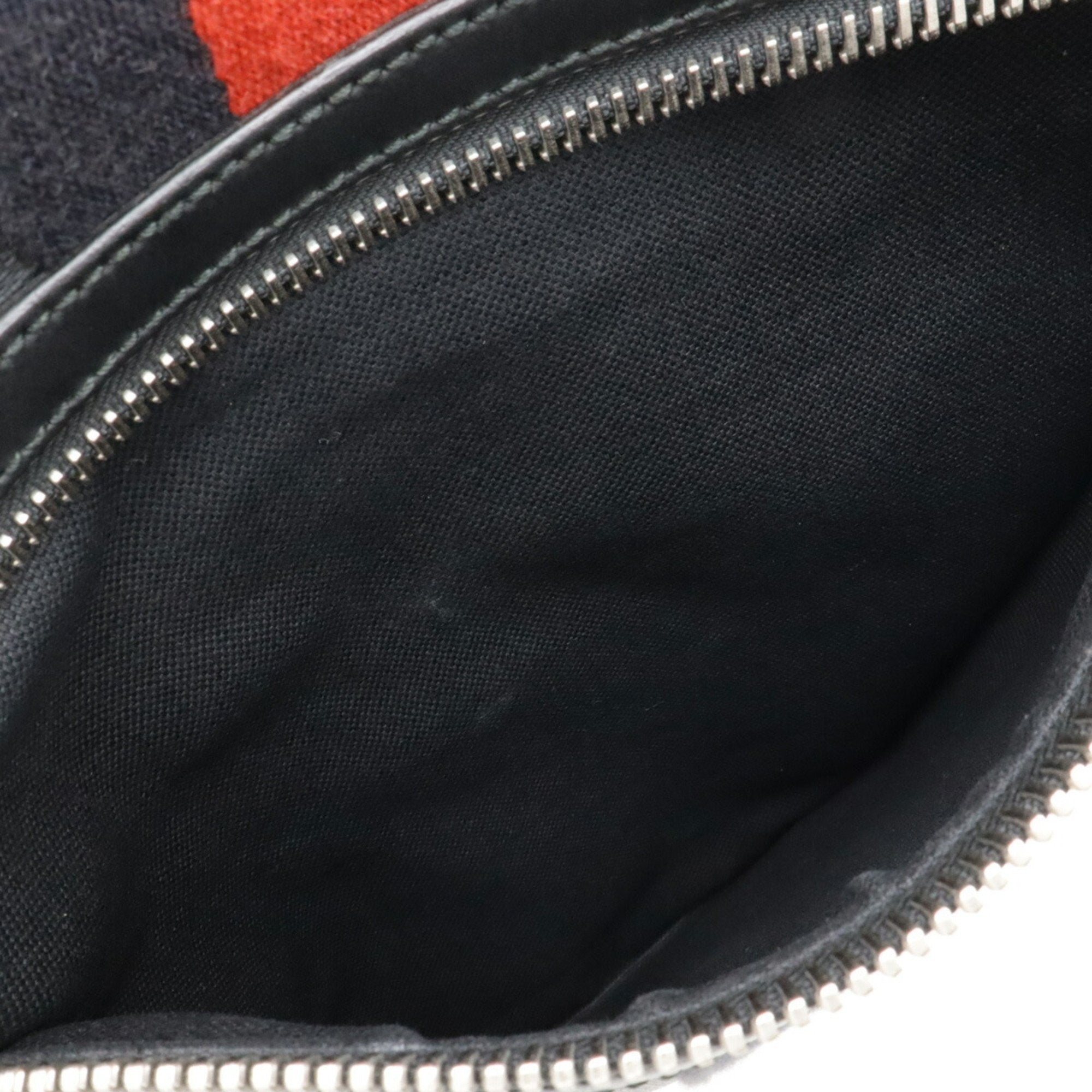 Gucci Black Dark Gray Navy Red Color Pvc Leather Backpack (Pre-Owned)