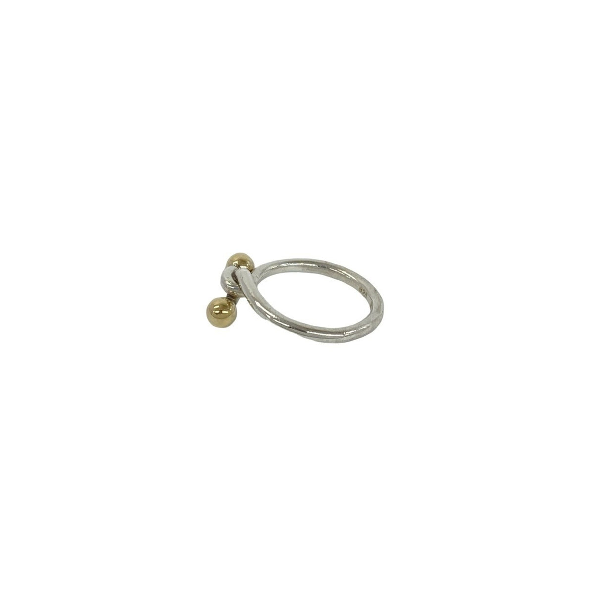 Tiffany Gold Silver Yellow Gold (18K) Silver 925 Band Ring (Pre-Owned)