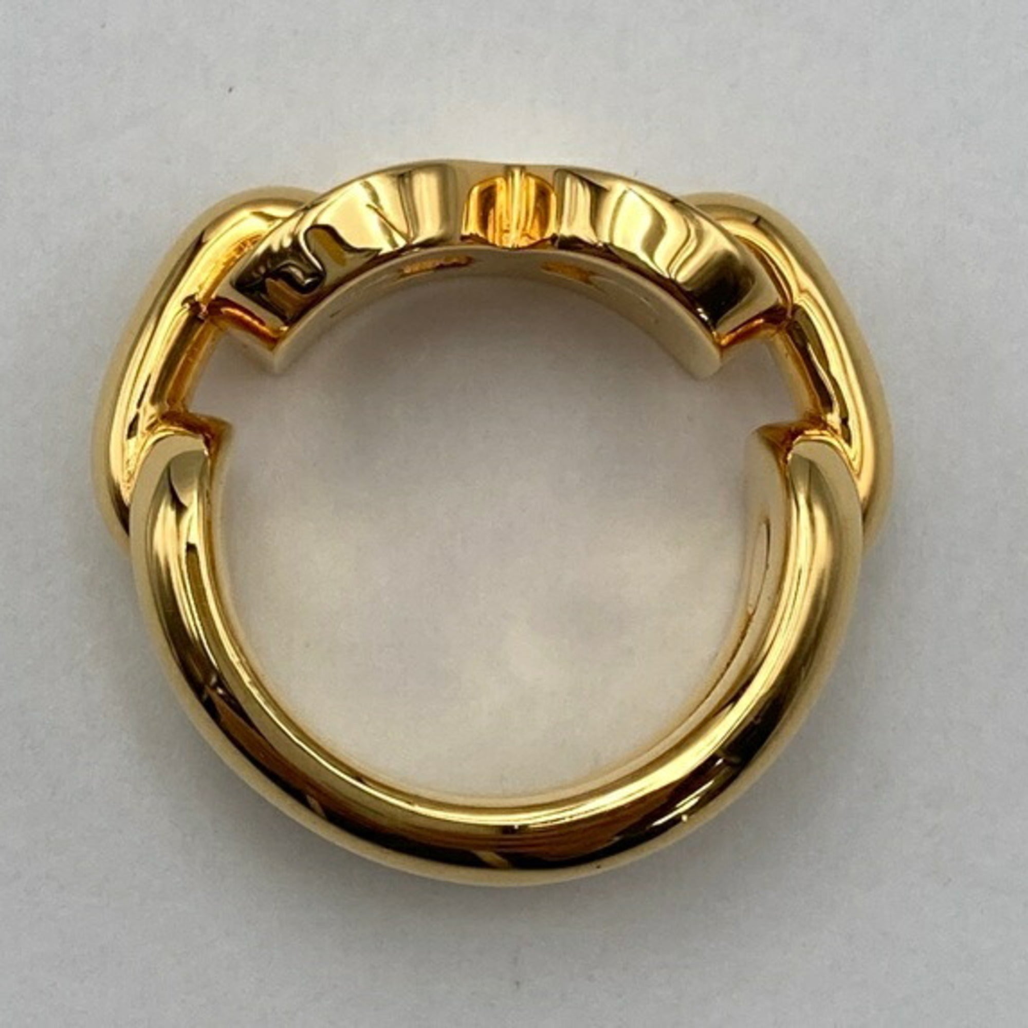 Balenciaga Gold Brass Band Ring (Pre-Owned)