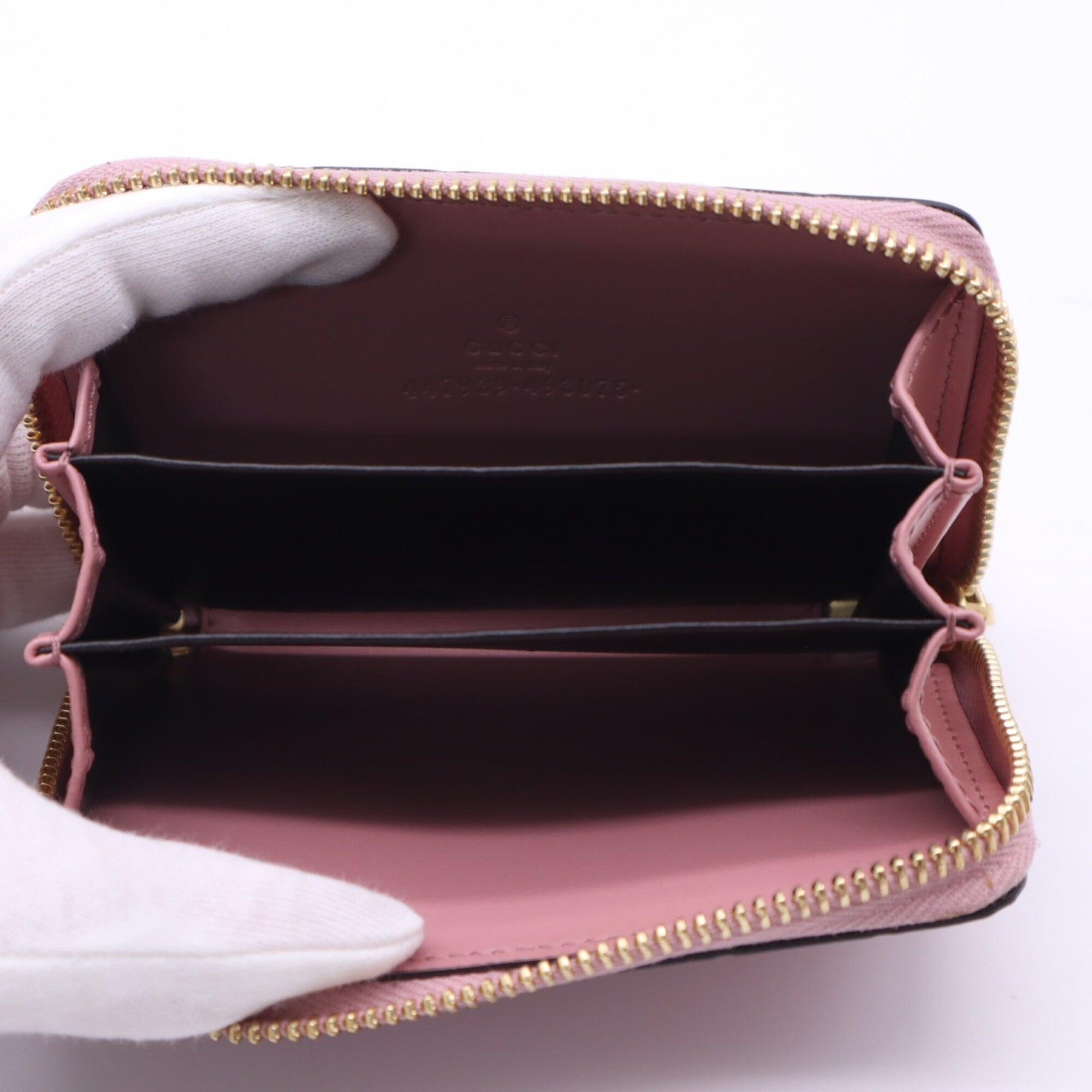 Gucci Pink Leather Coin Purse/Coin Case (Pre-Owned)