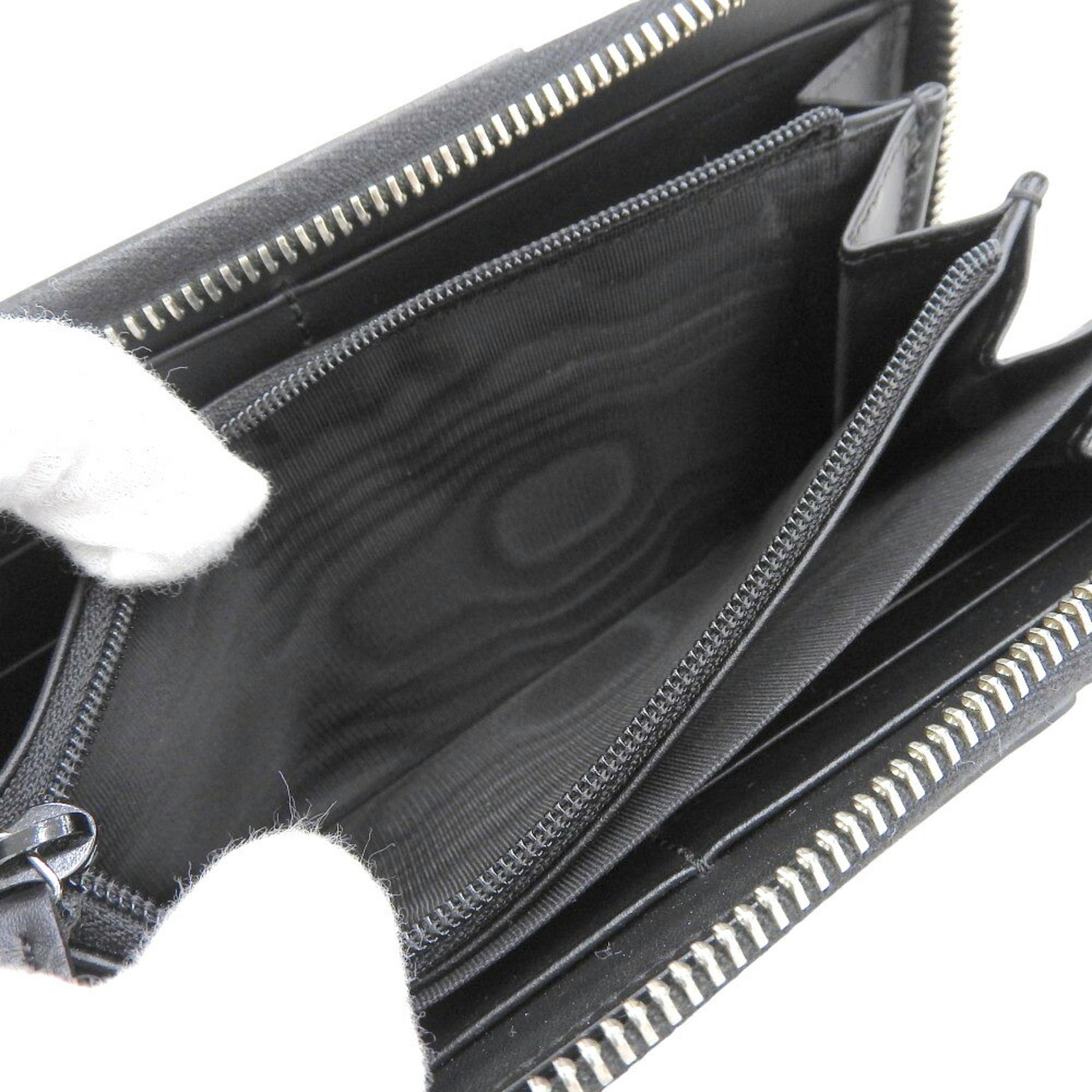 Gucci Beige Black Gg Supreme Long Wallet (Bi-Fold) (Pre-Owned)