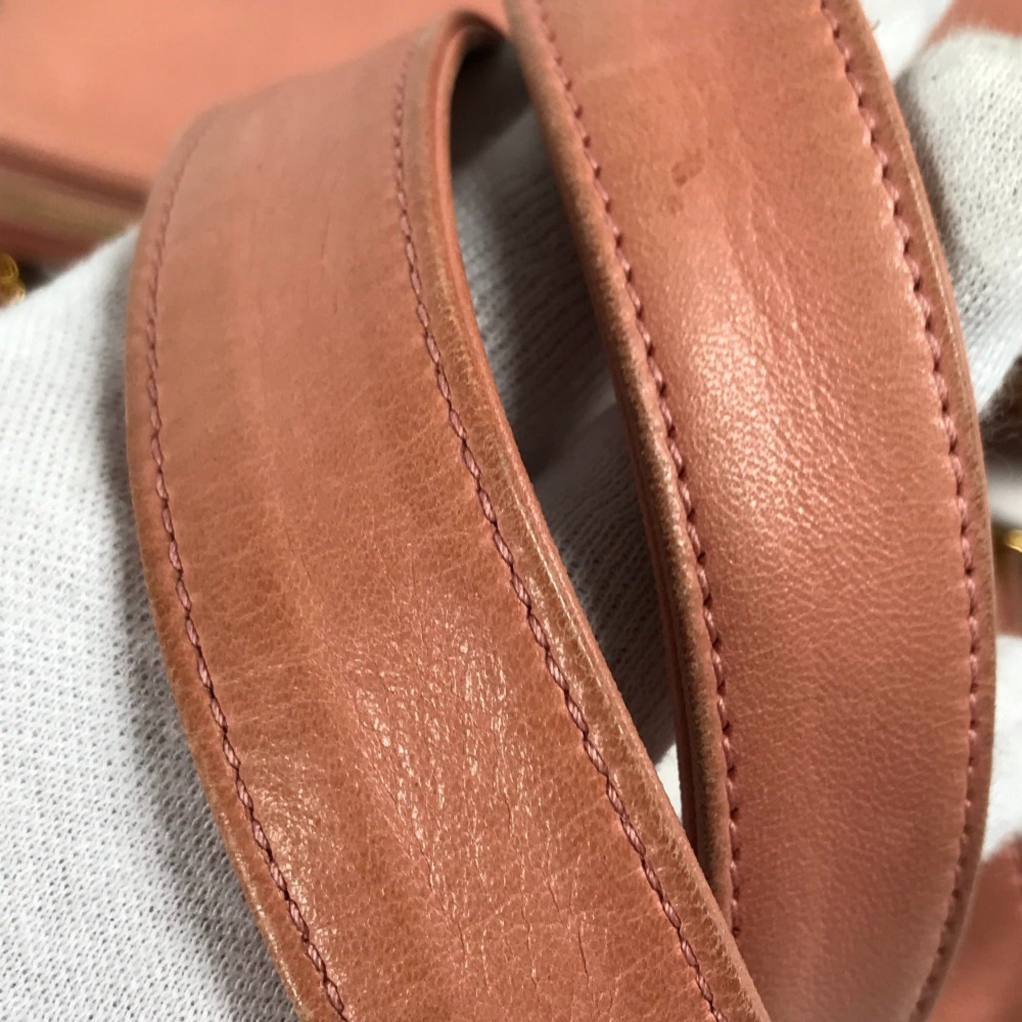 Chanel Pink Leather Shoulder Bag Tote Bag (Pre-Owned)