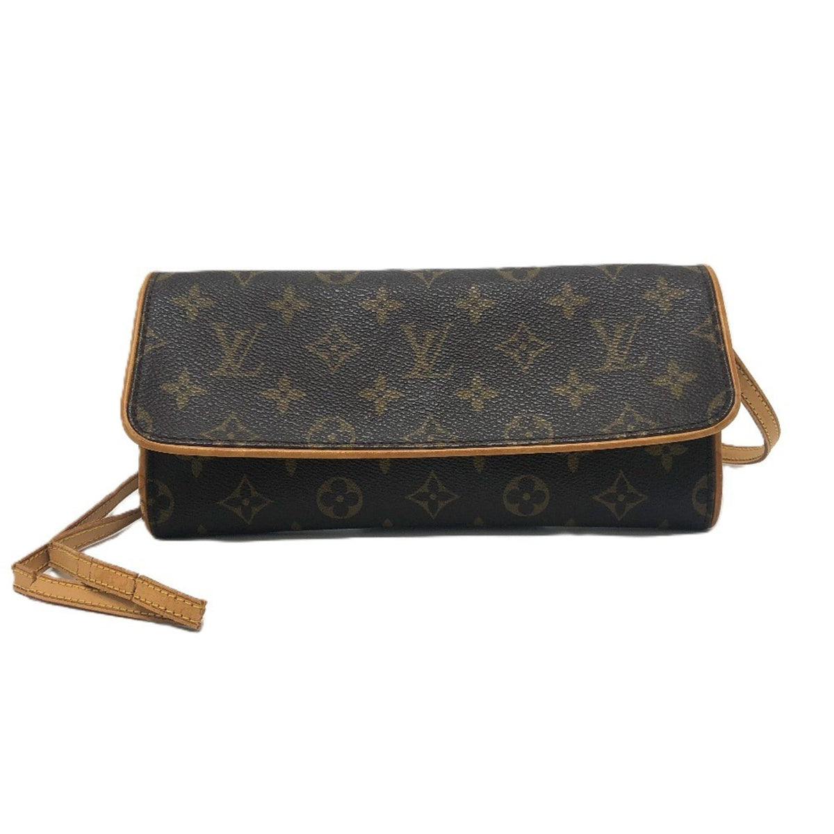 Louis Vuitton Brown Monogram Monogram Clutch Bag Pochette Shoulder Bag (Pre-Owned)