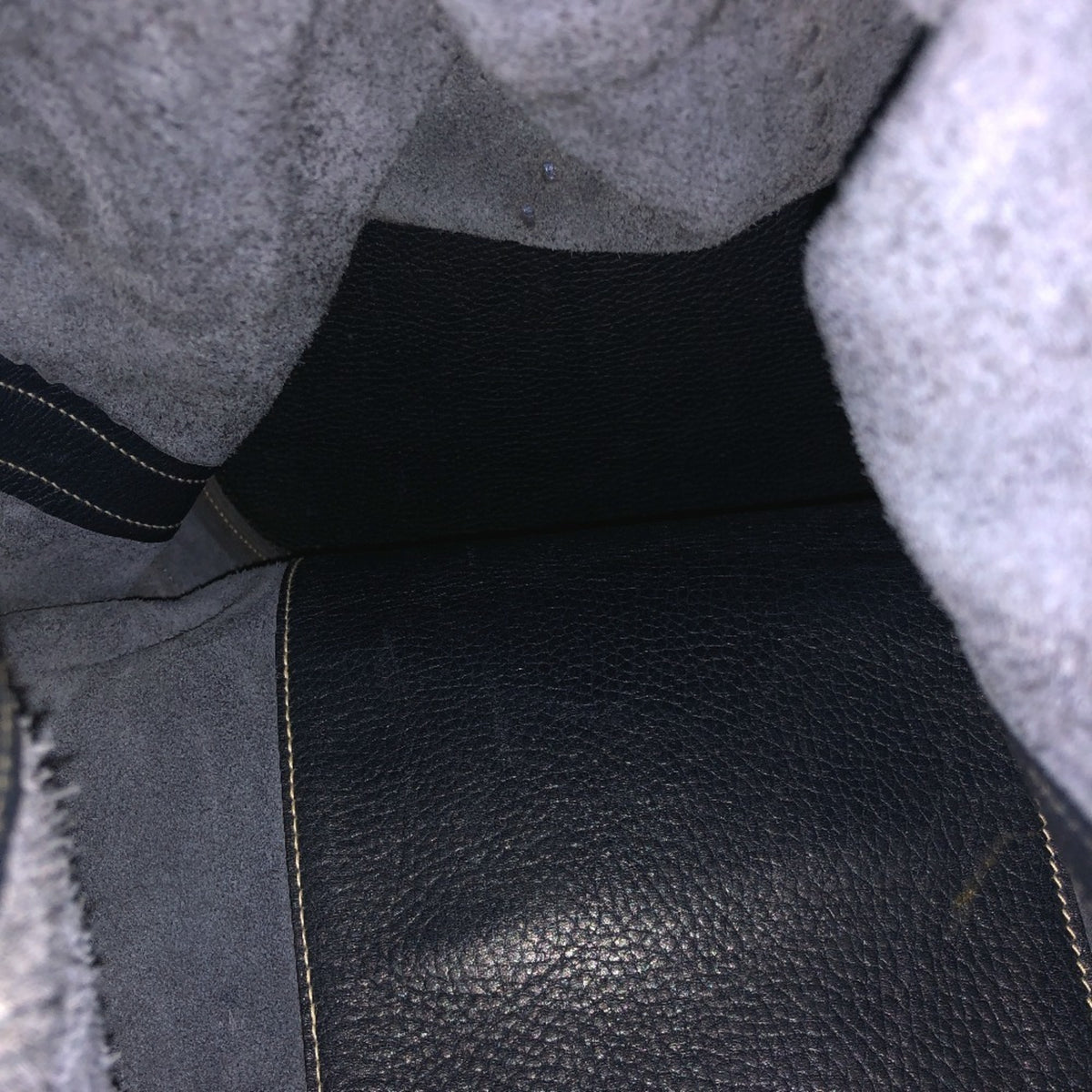 Hermes Navy Leather Shoulder Bag (Pre-Owned)
