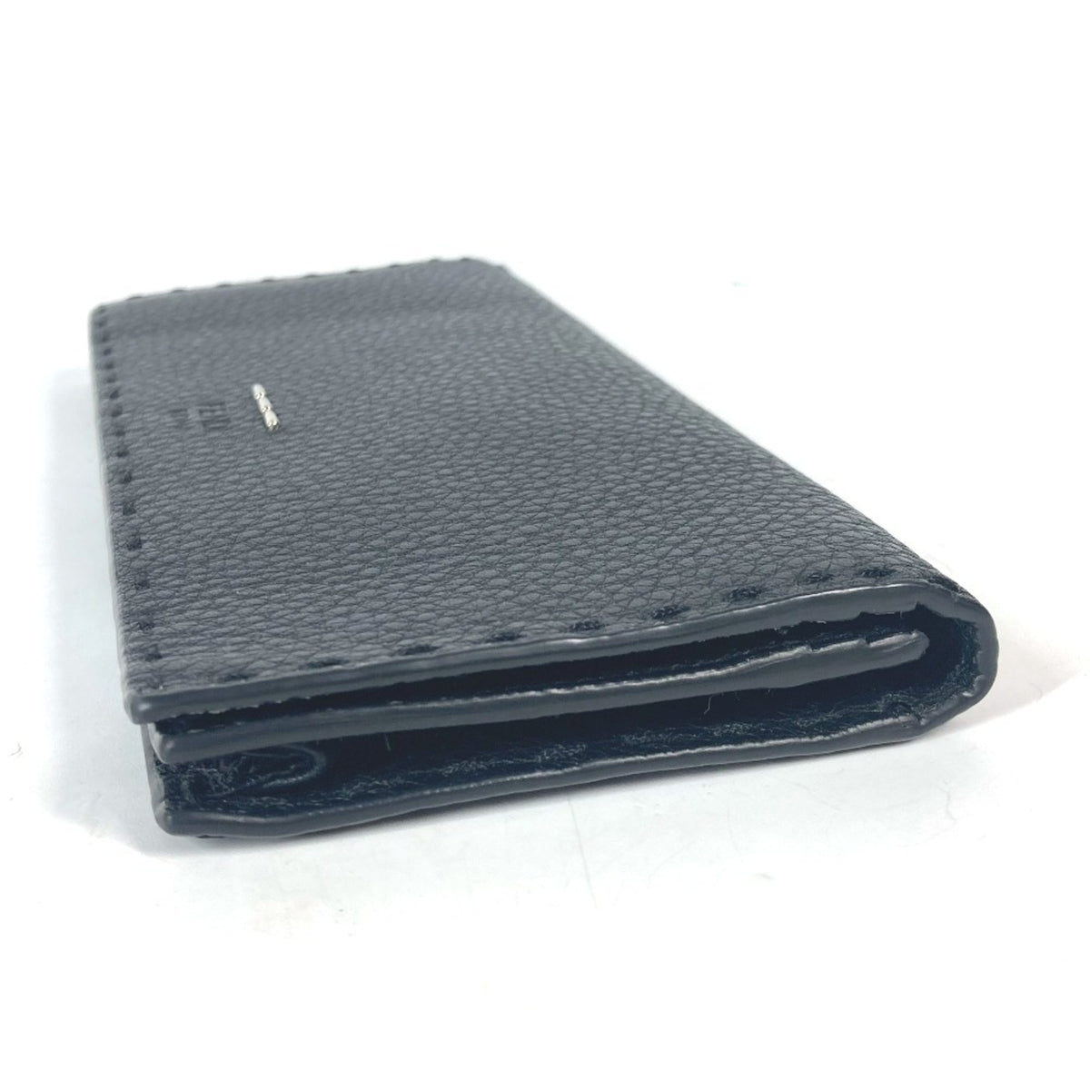 Fendi Black Leather Long Wallet (Bi-Fold) (Pre-Owned)