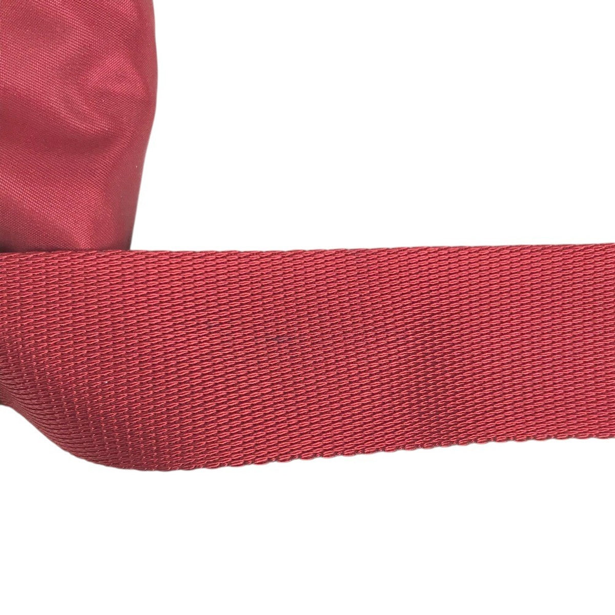 Prada Bordeaux Red Color Nylon Shoulder Bag (Pre-Owned)