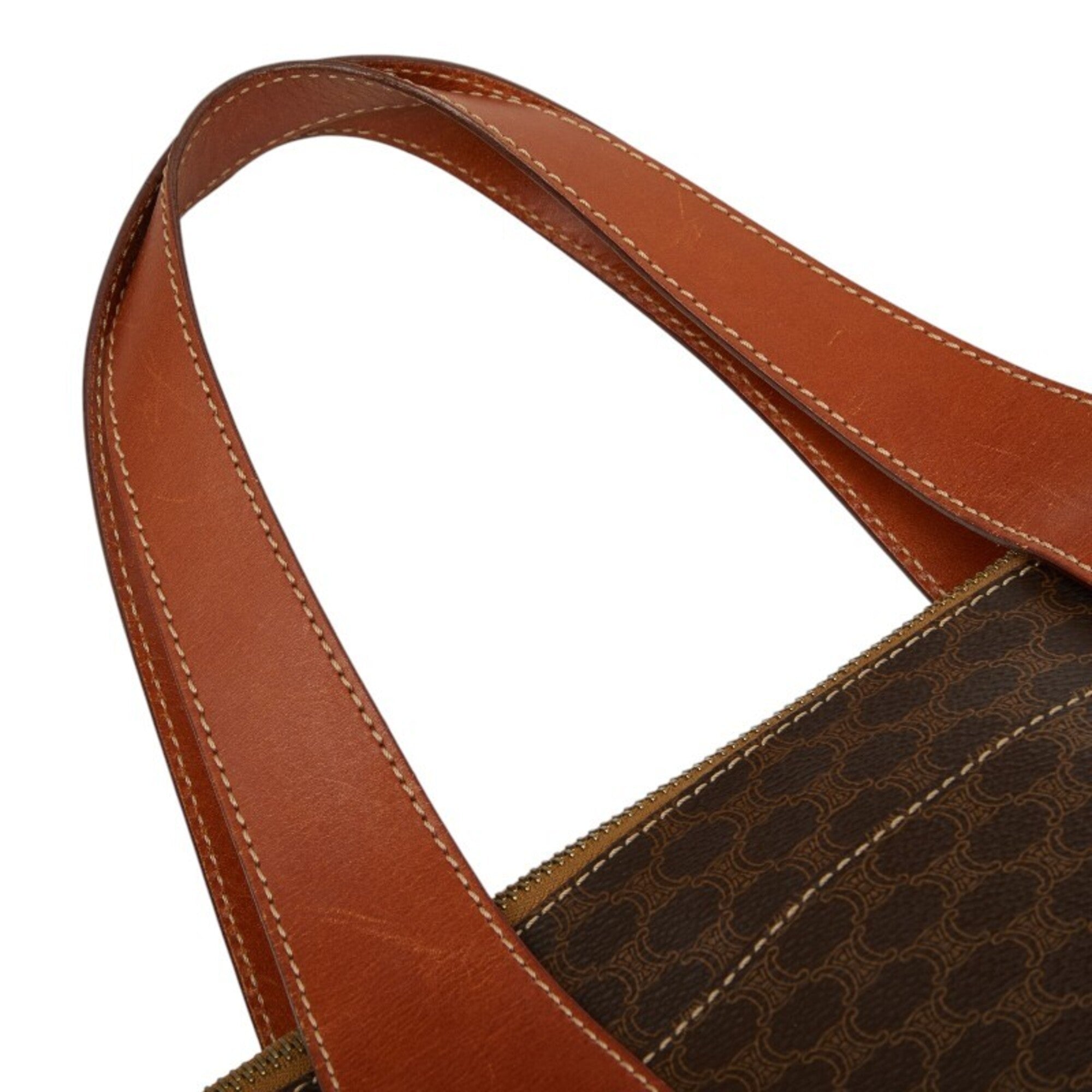 Celine Brown Pvc Leather Handbag (Pre-Owned)