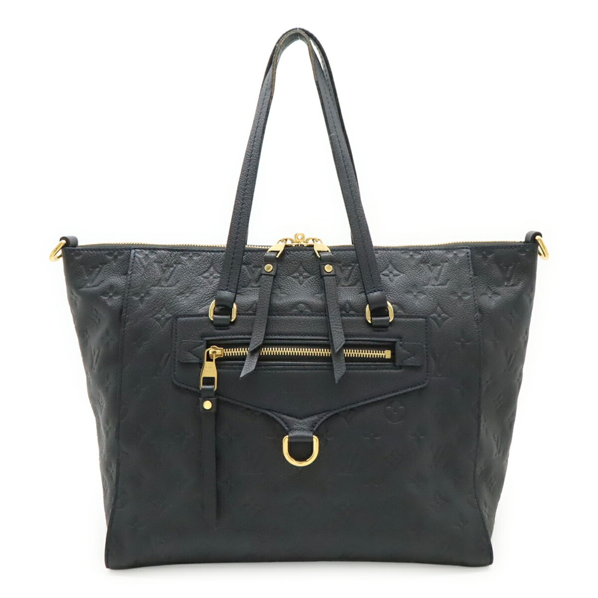 Louis Vuitton Galle Infini Navy Monogram Empreinte Tote Bag (Pre-Owned)