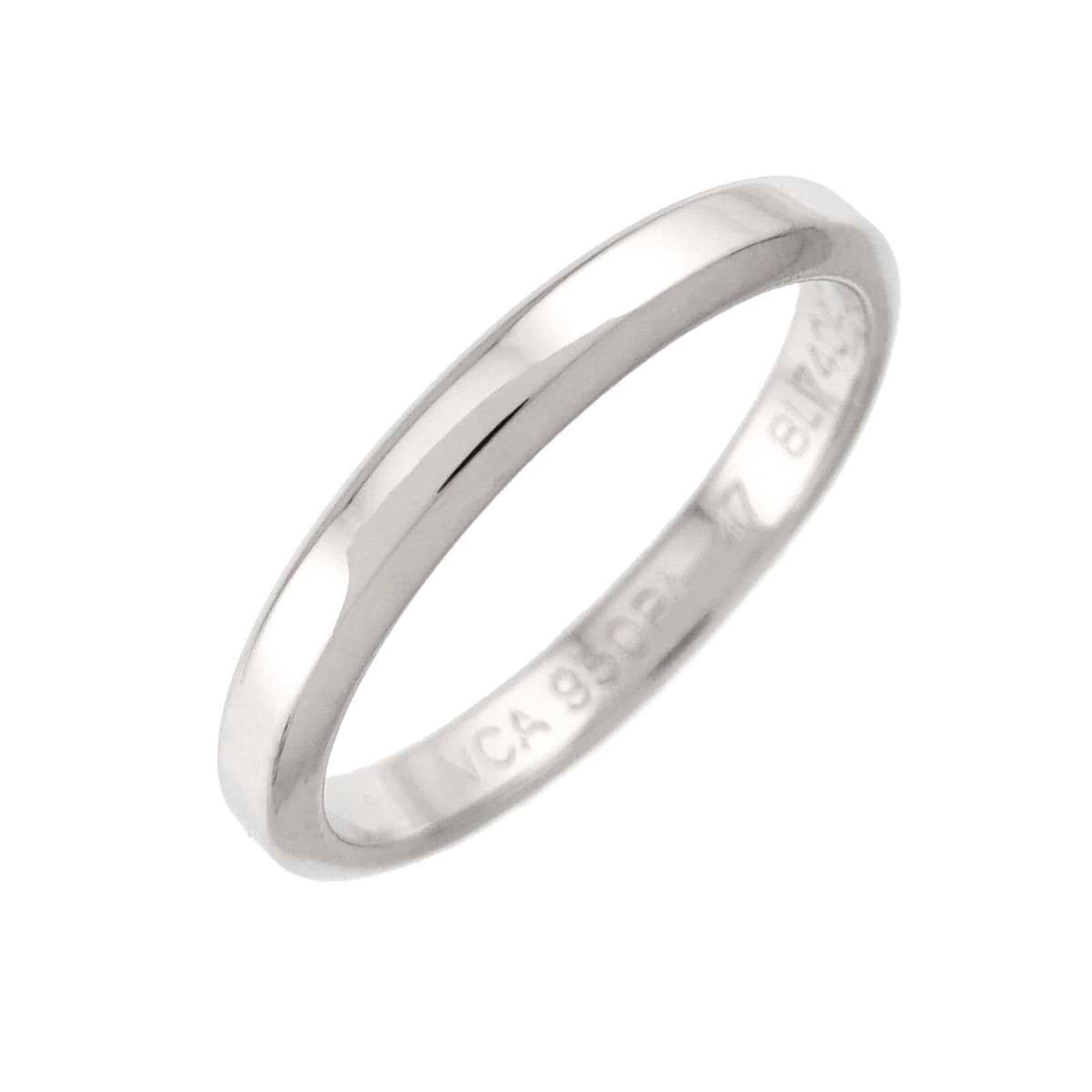 Van Cleef & Arpels Platinum 950 Band Ring (Pre-Owned)