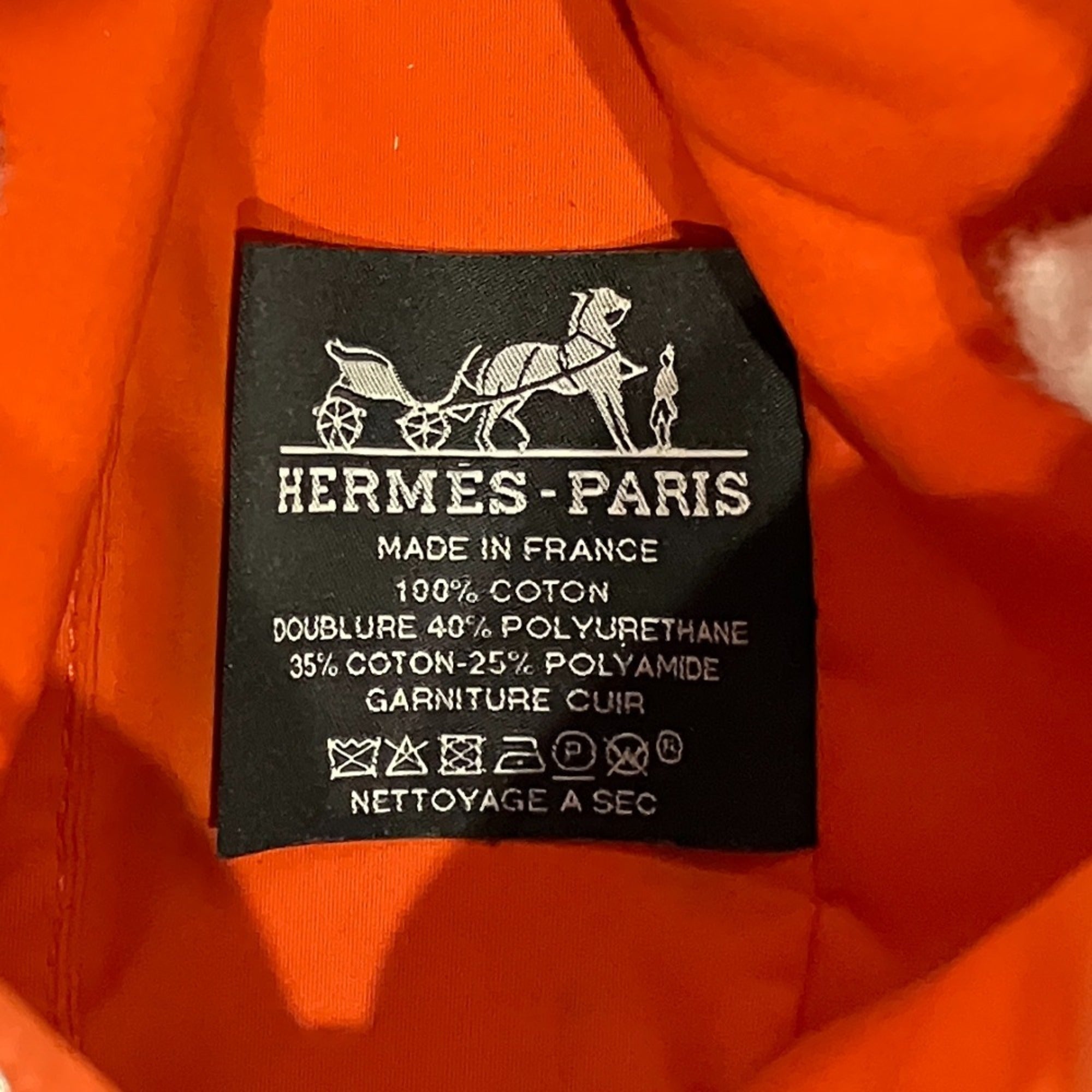Hermes Black Canvas Cotton Pouch (Pre-Owned)