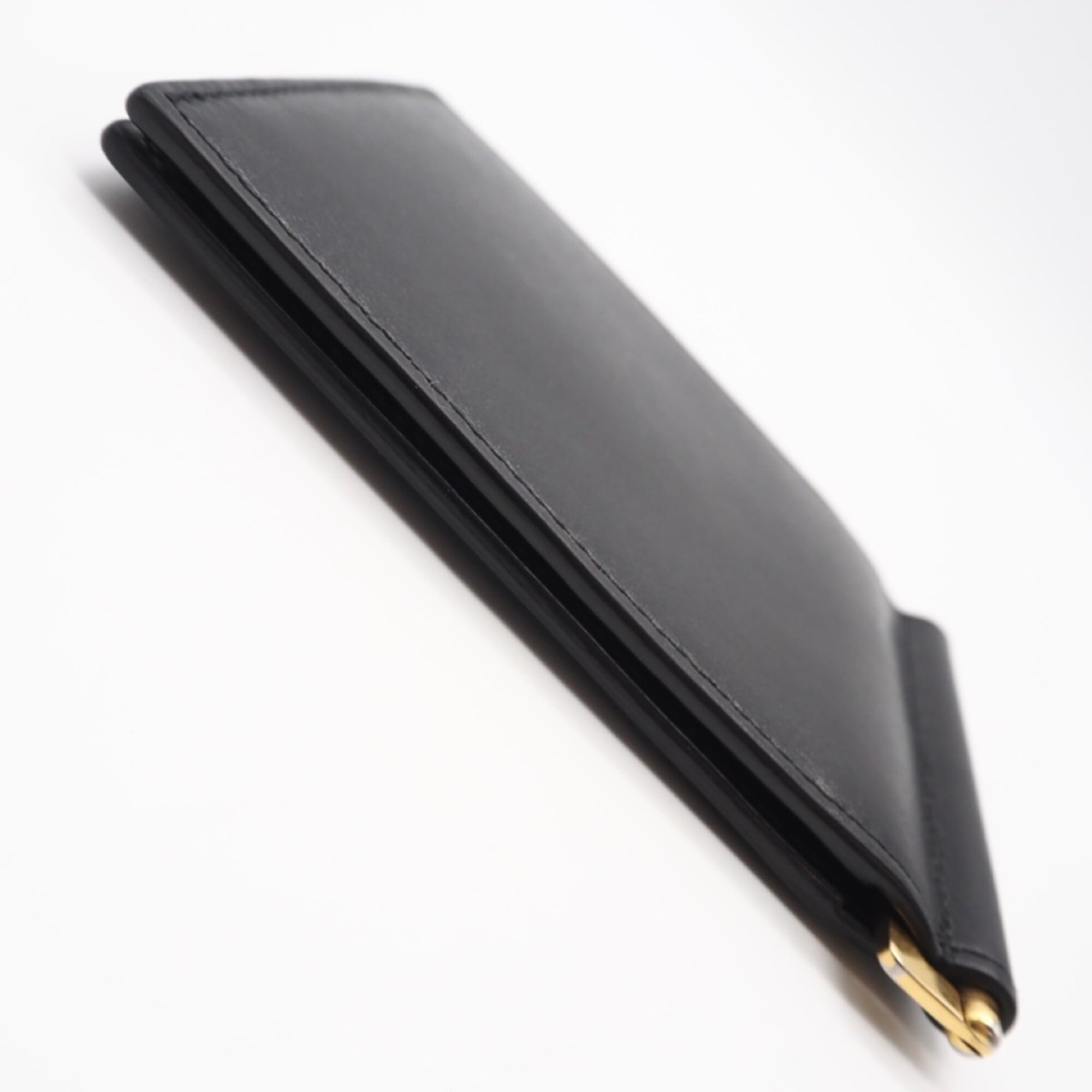Saint Laurent Black Leather Money Clip (Pre-Owned)