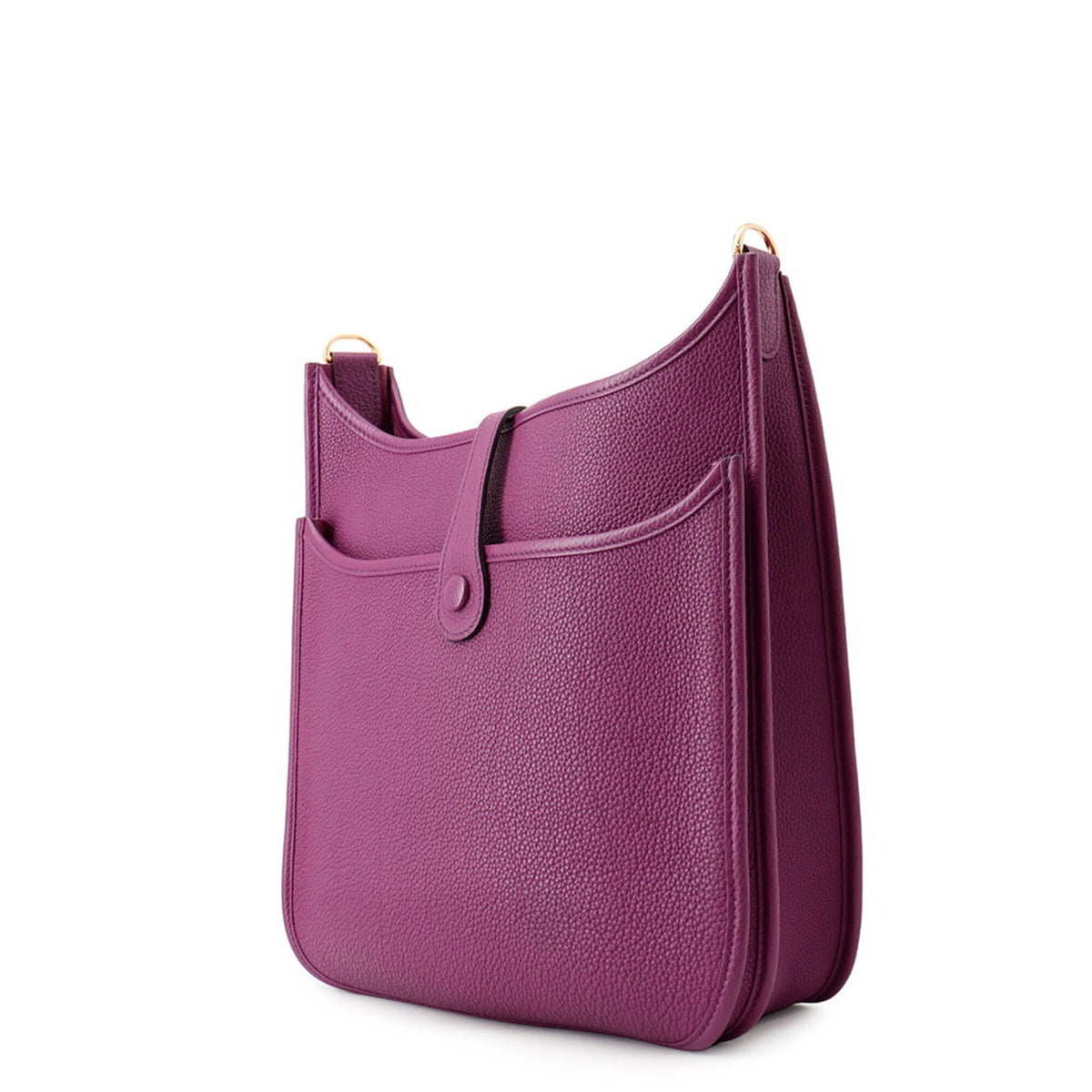 Hermes Anemone Taurillon Clemence Leather Handbag Shoulder Bag (Pre-Owned)