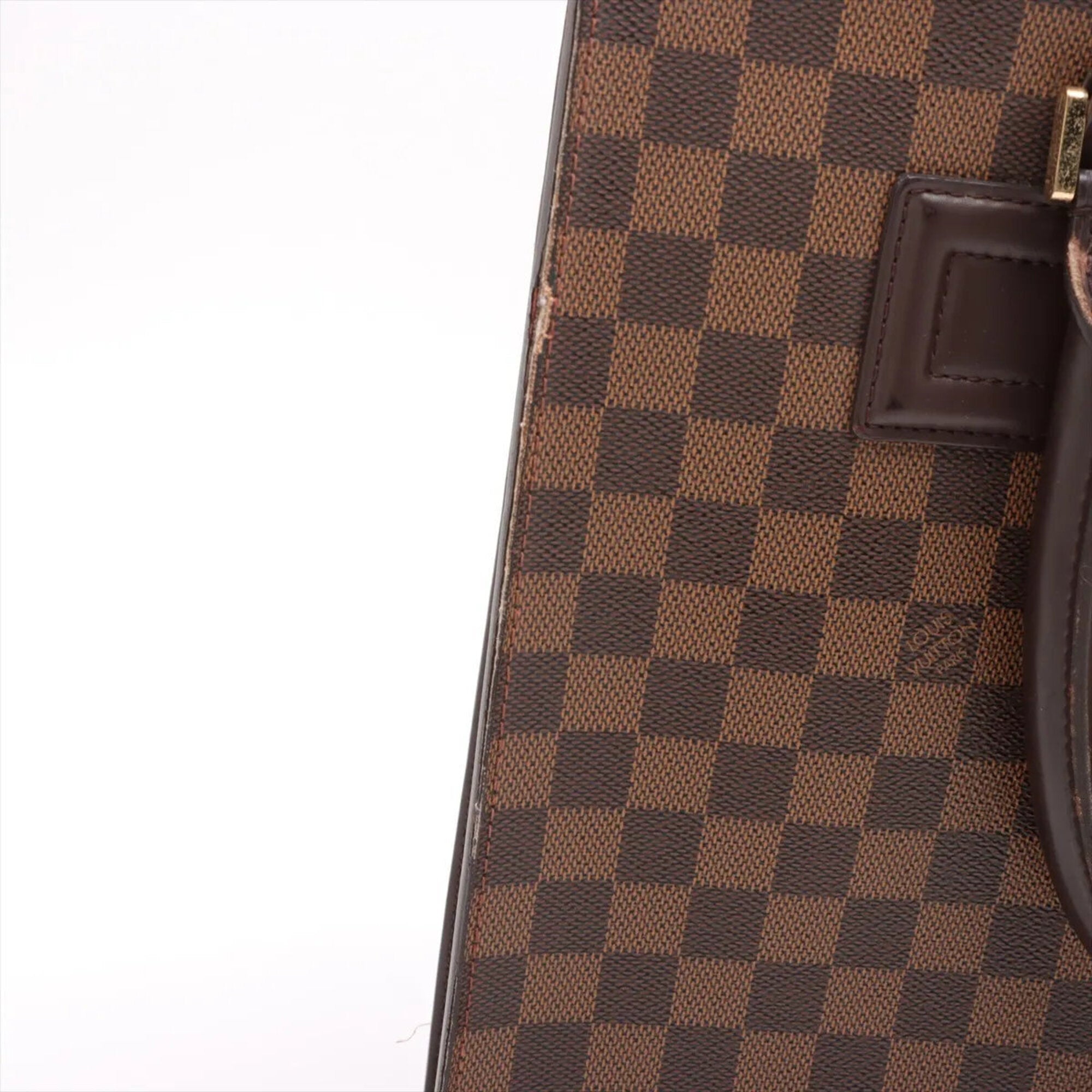 Louis Vuitton Damier Ebene Leather Coated Canvas Handbag Tote Bag (Pre-Owned)