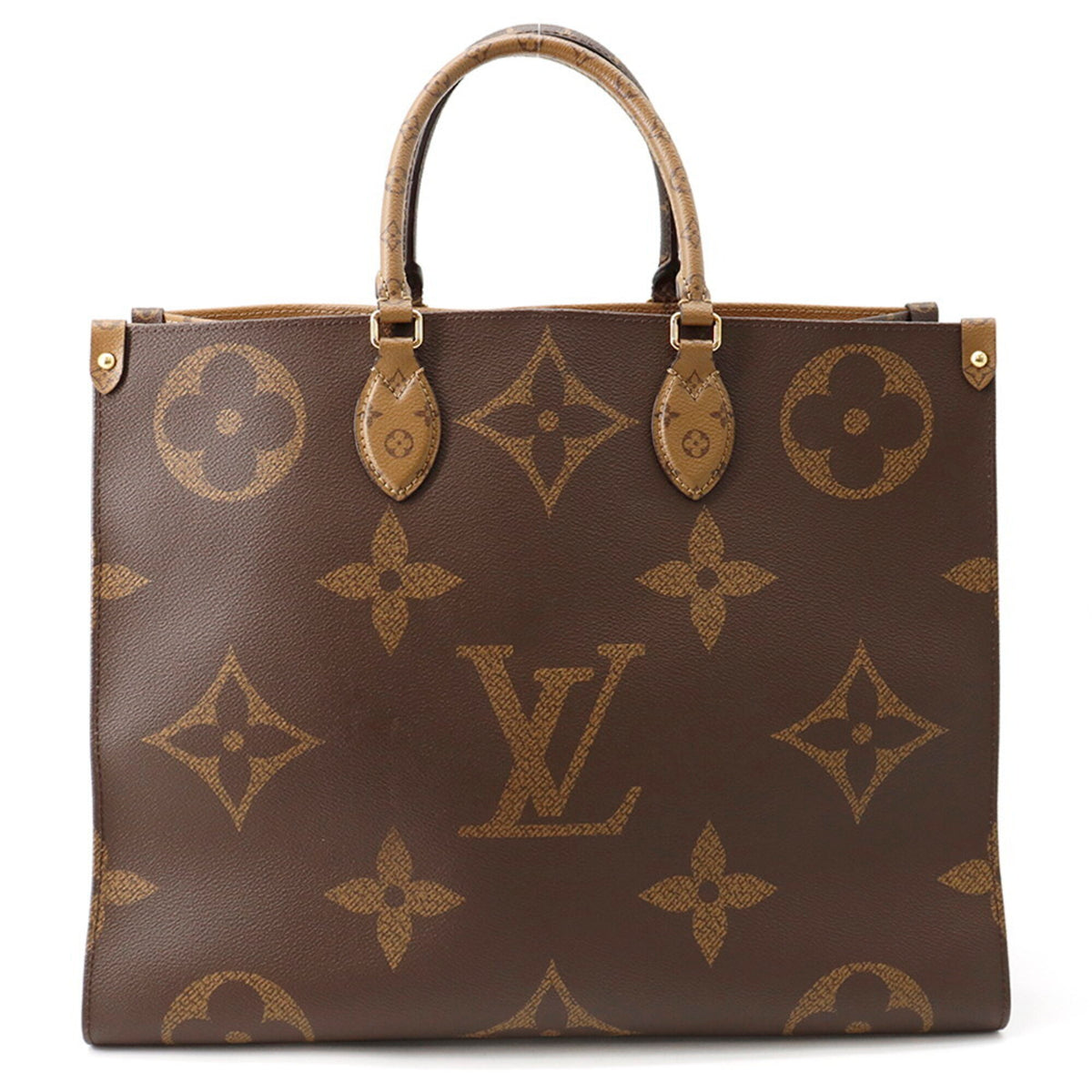 Louis Vuitton Monogram Reverse Red Color Monogram Reverse Monogram Handbag Tote Bag (Pre-Owned)