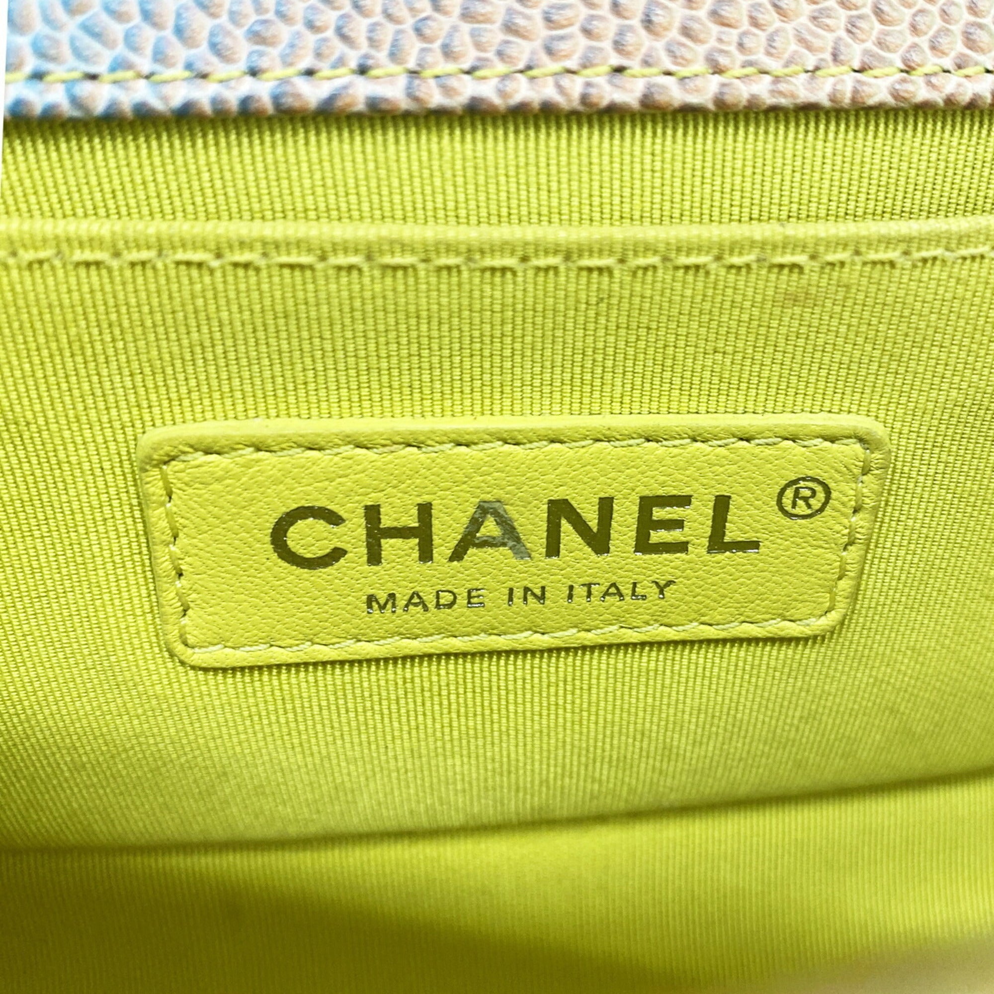 Chanel Multi-Color Grained Calfskin Shoulder Bag (Pre-Owned)