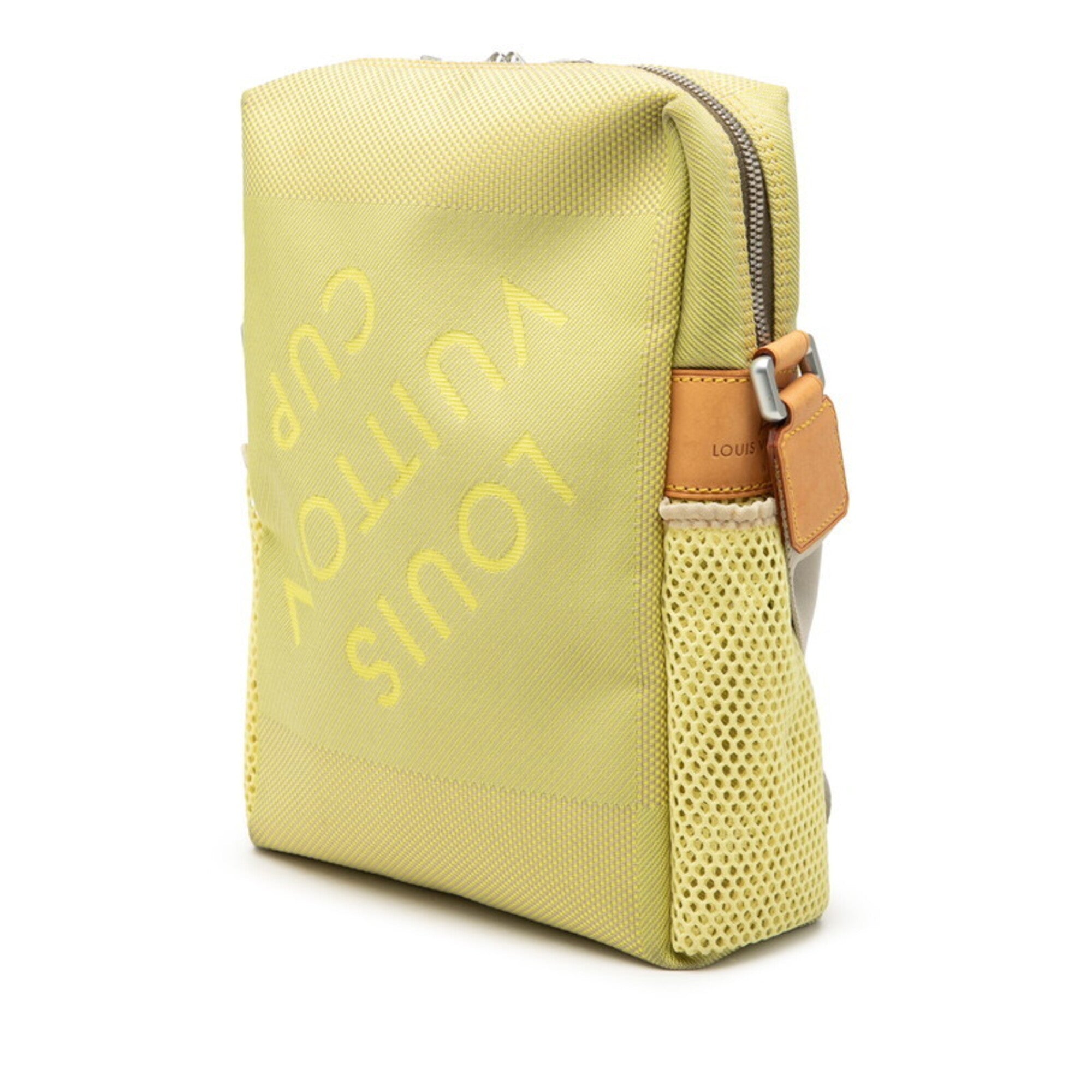 Louis Vuitton Yellow Canvas Leather Shoulder Bag (Pre-Owned)