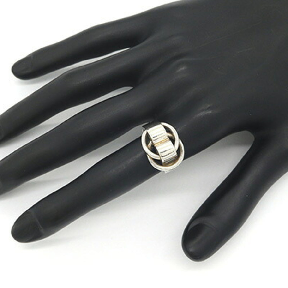 Hermes Sterling Silver 925 Band Ring (Pre-Owned)