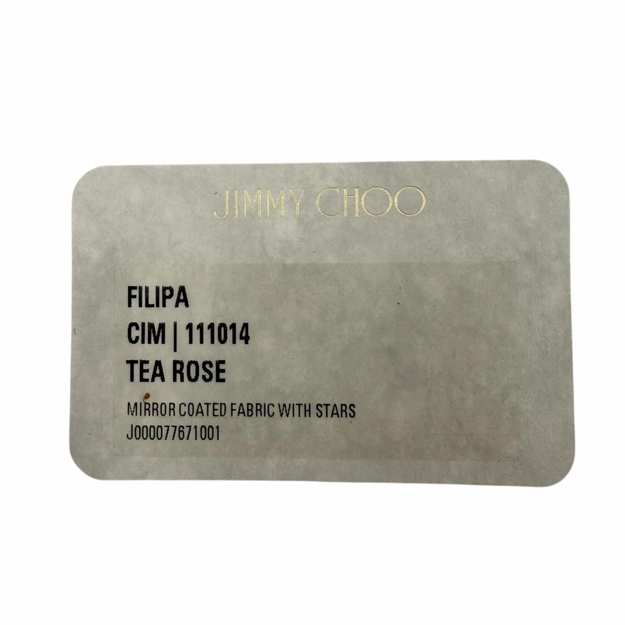 Jimmy Choo Metallic Leather Long Wallet (Bi-Fold) (Pre-Owned)