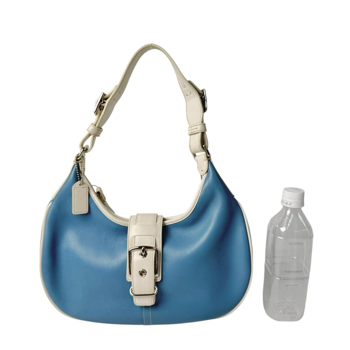 Coach Light Blue Leather Shoulder Bag (Pre-Owned)