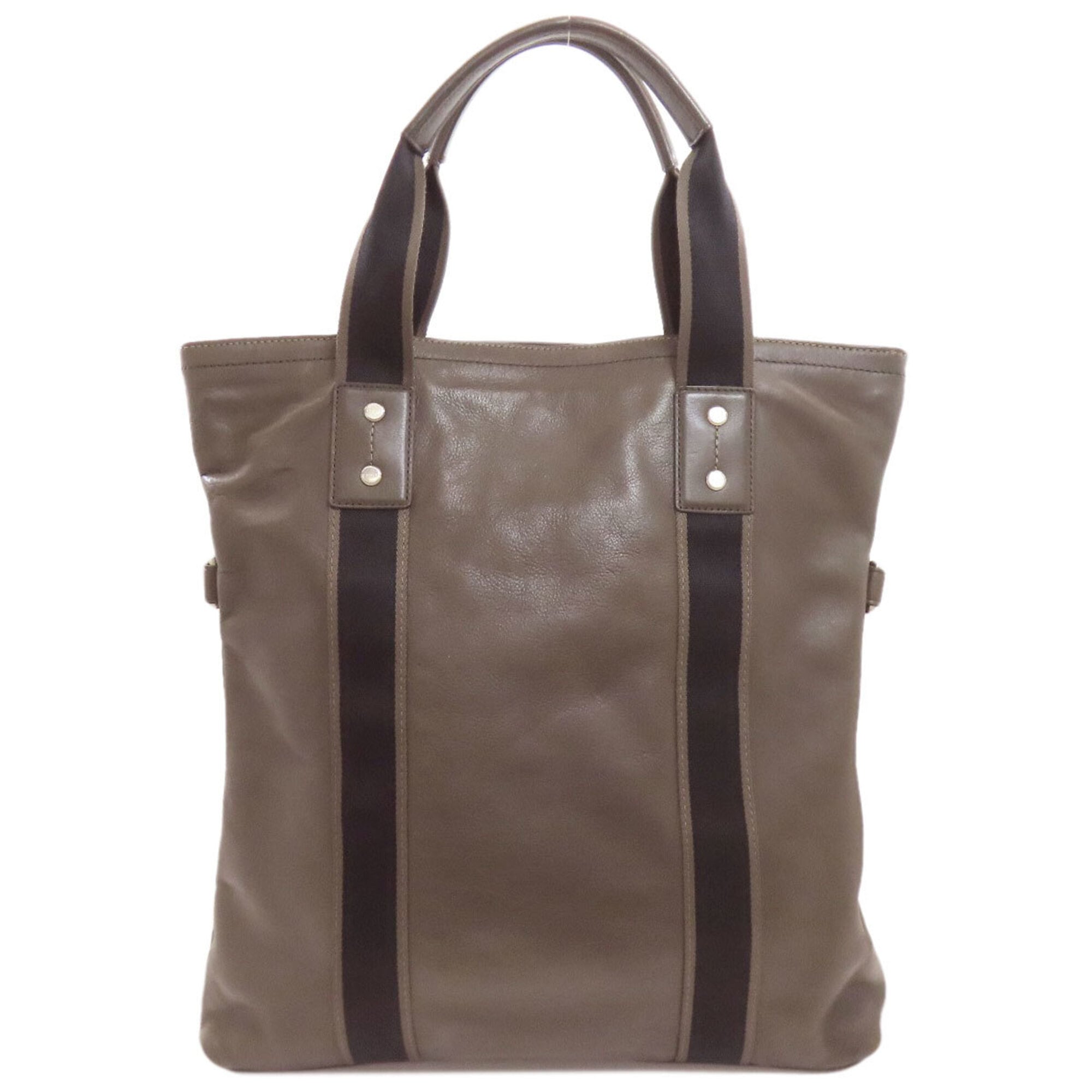 Coach Khaki Brown Leather Handbag (Pre-Owned)