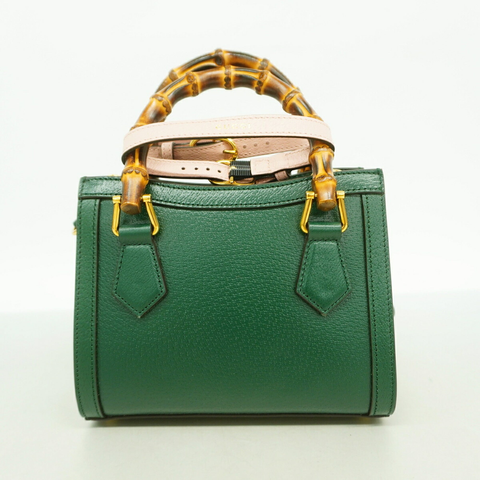 Gucci Green Leather Handbag (Pre-Owned)