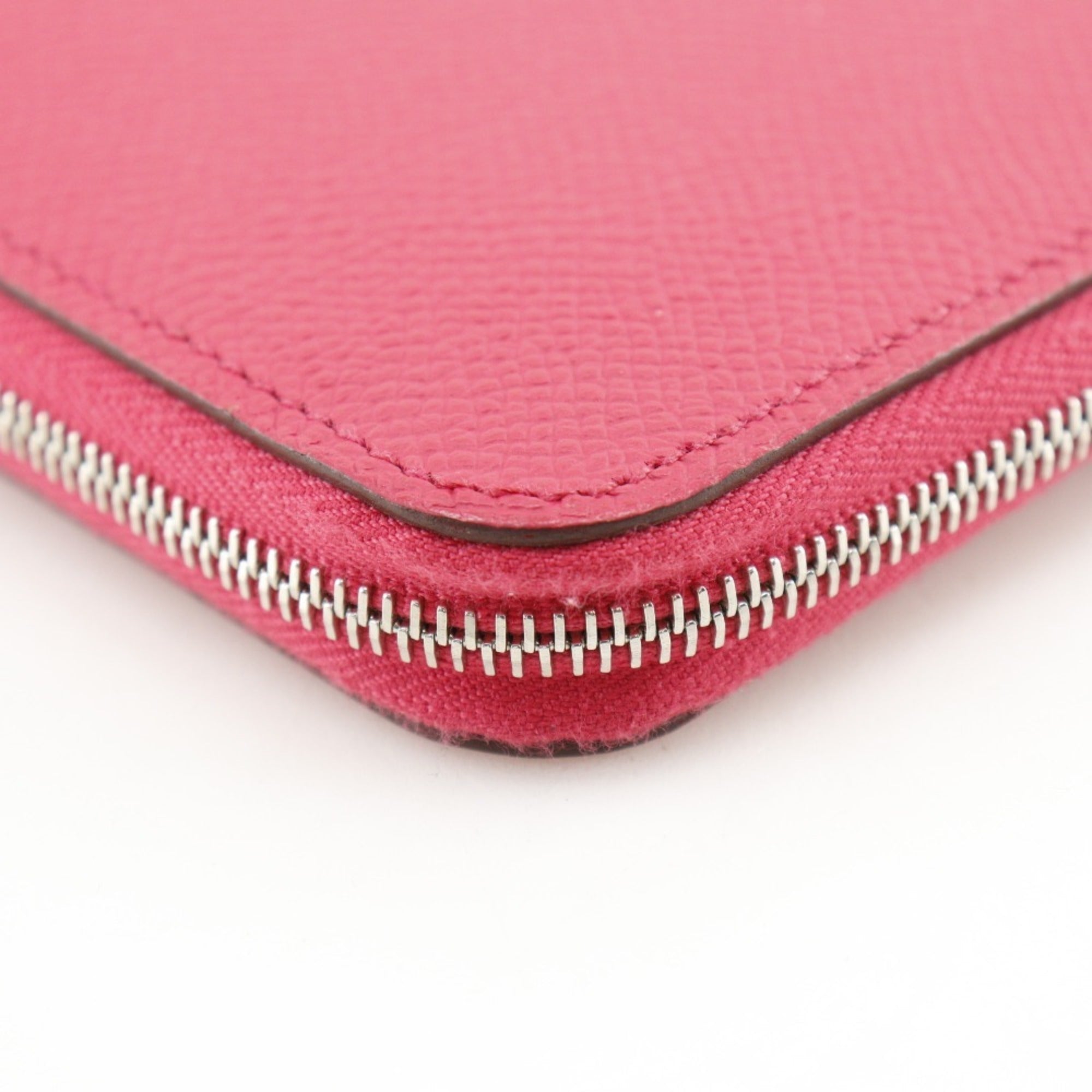 Hermes Pink Epsom Leather Long Wallet (Bi-Fold) (Pre-Owned)