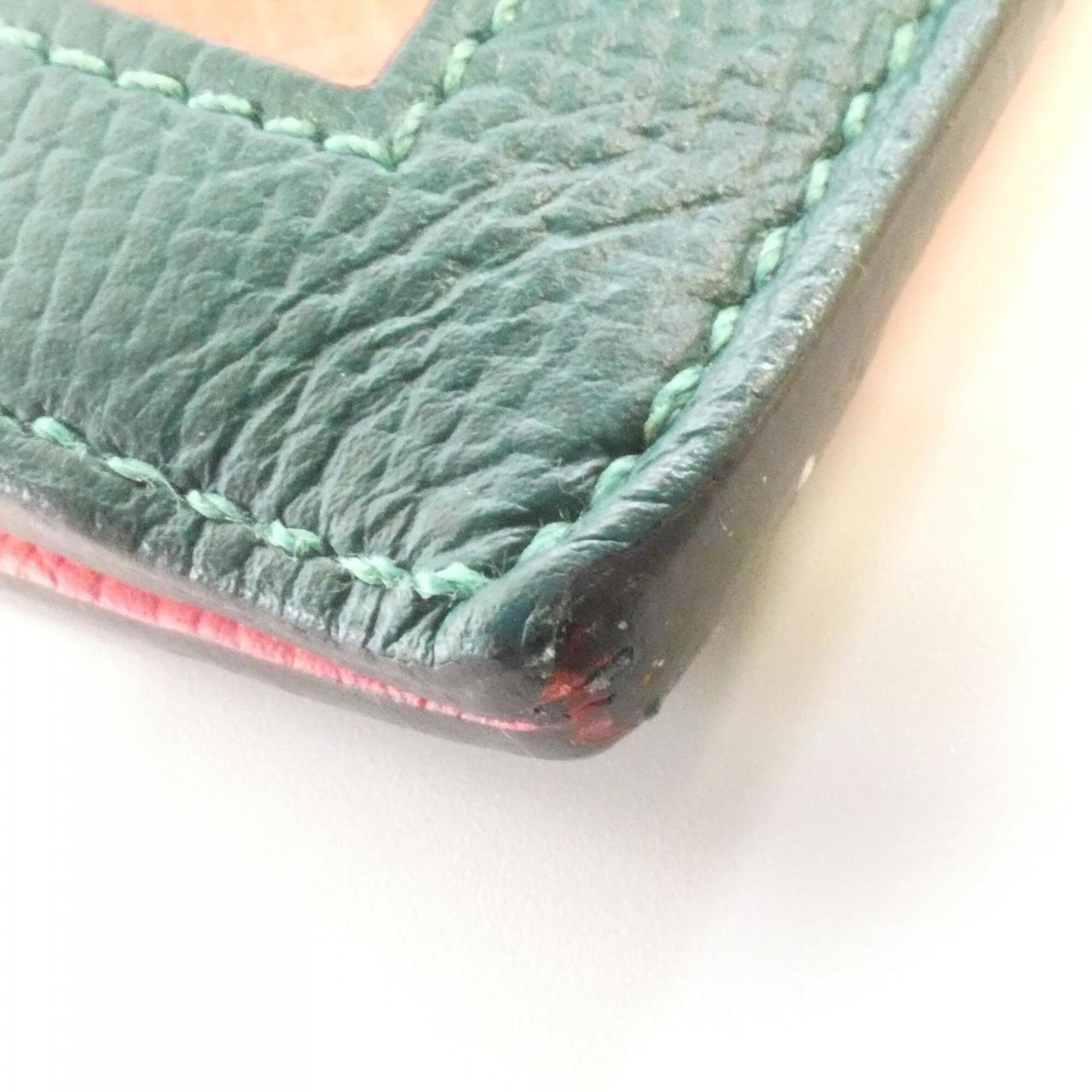 Hermes Lime Pink Rose Azalee Epsom Leather Long Wallet (Bi-Fold) (Pre-Owned)