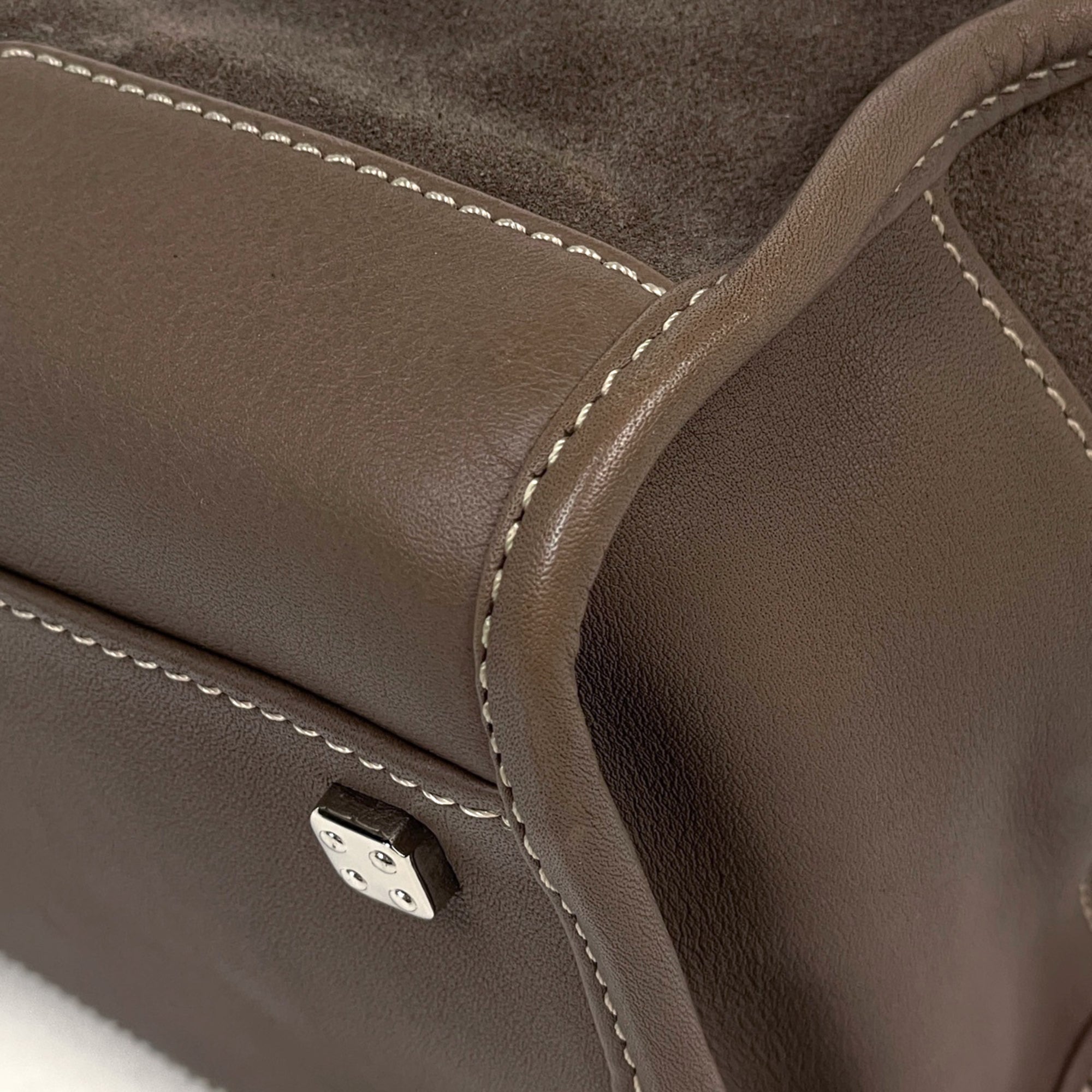 Loewe Amazona Brown Suede Leather Handbag (Pre-Owned)