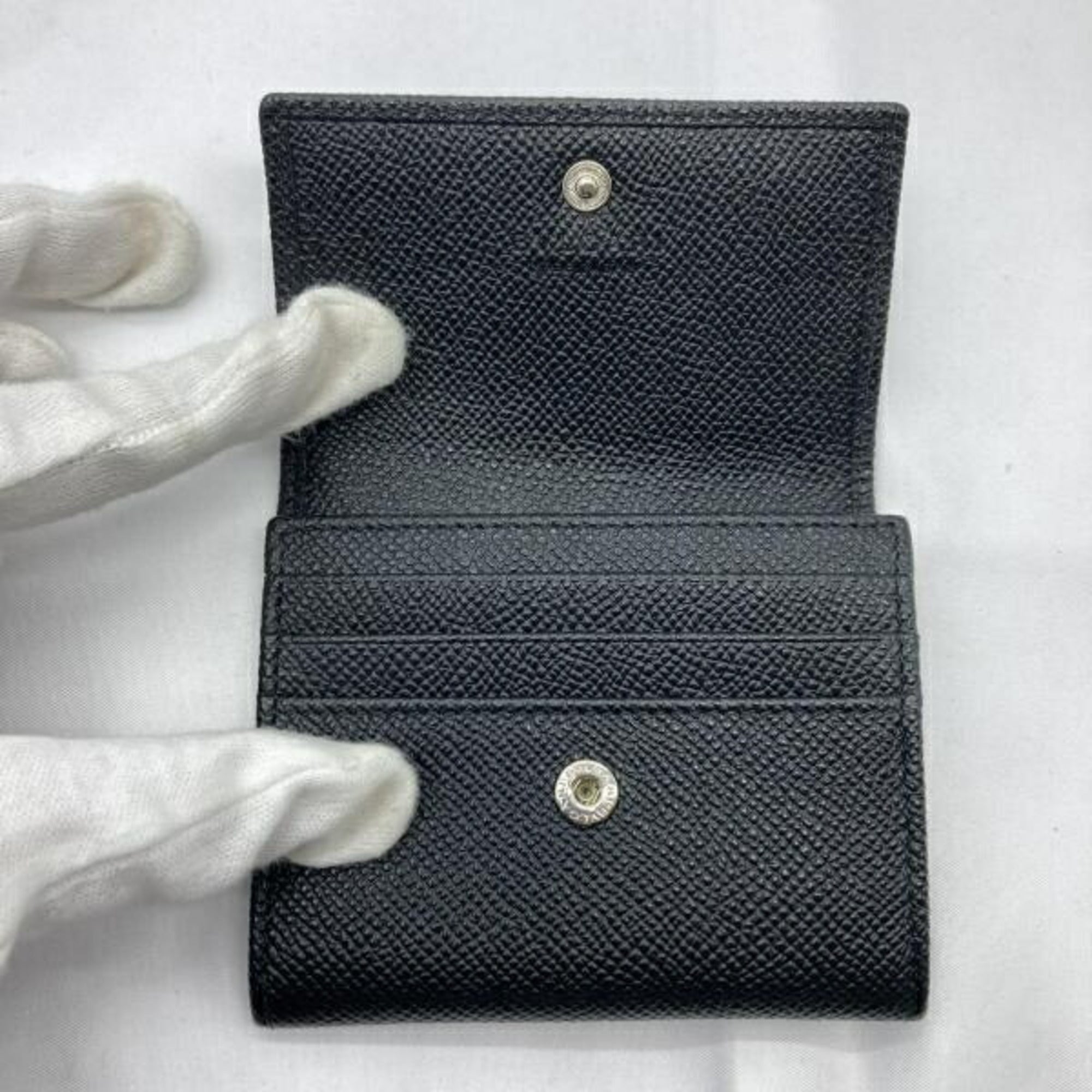 Bvlgari Black Coin Purse/Coin Case (Pre-Owned)