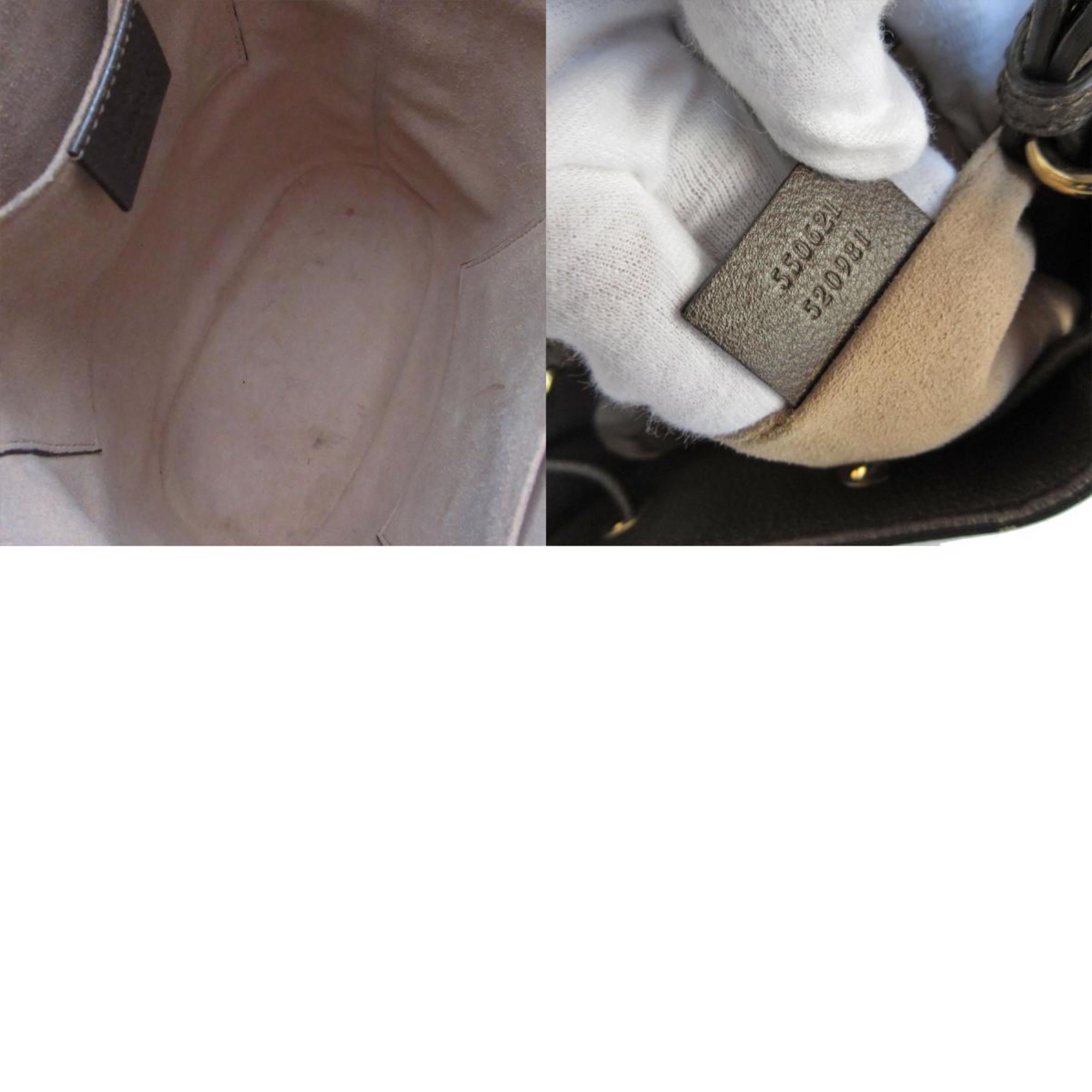 Gucci Brown Pvc Leather Handbag Shoulder Bag (Pre-Owned)