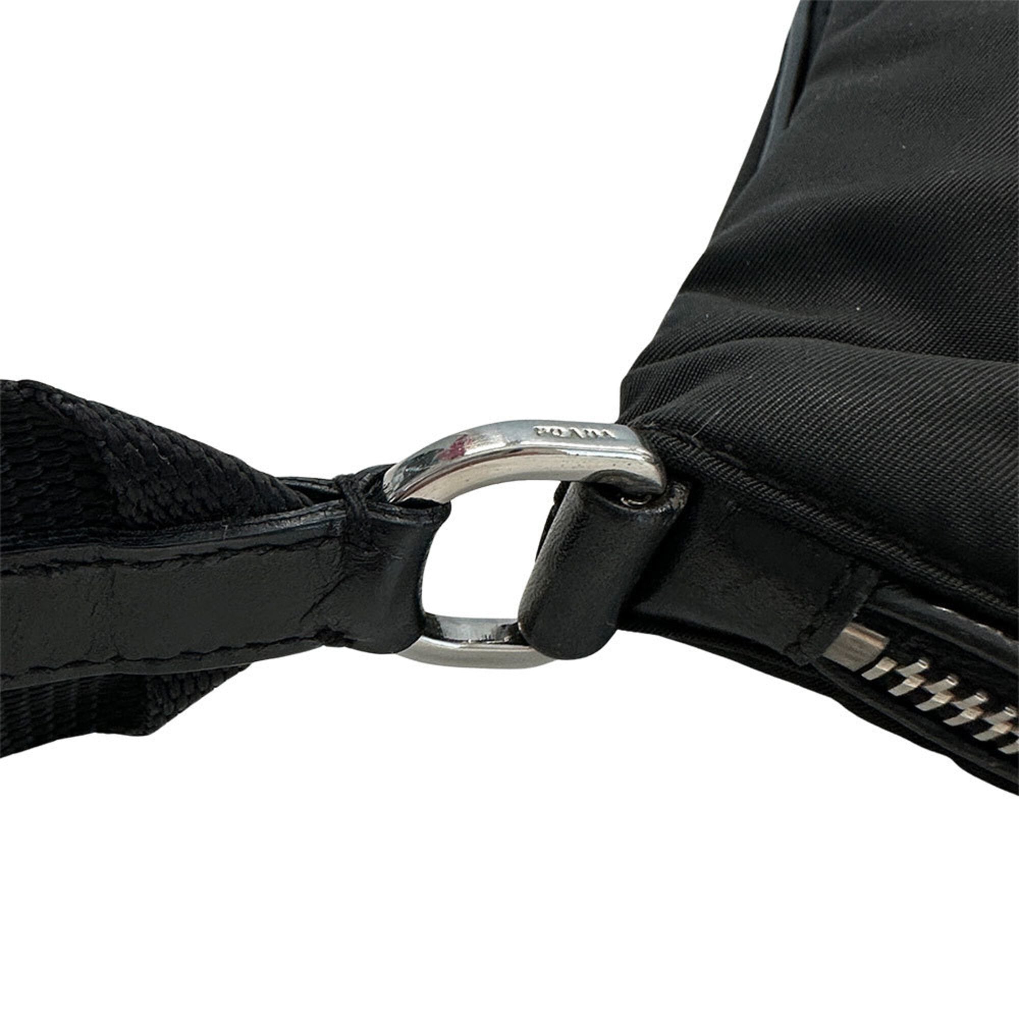 Prada Black Nylon Handbag Shoulder Bag (Pre-Owned)