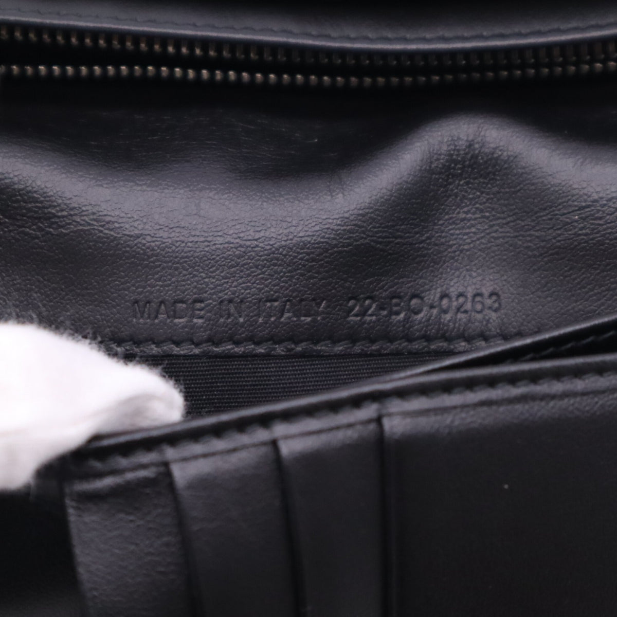 Christian Dior Black Canvas Leather Long Wallet (Bi-Fold) (Pre-Owned)