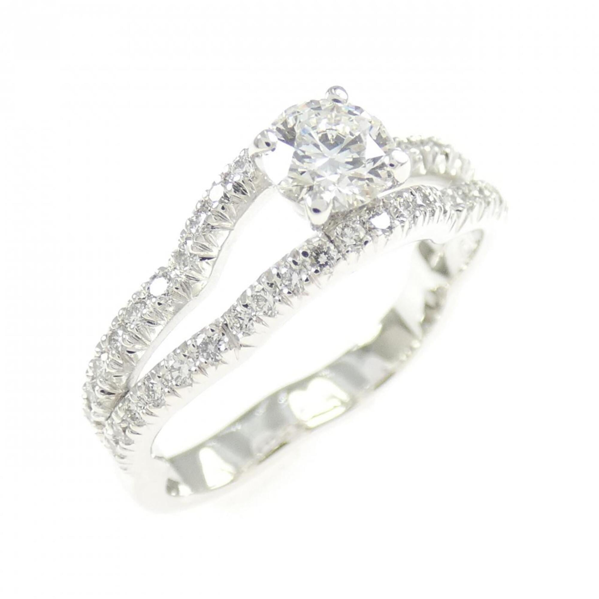 Chanel White Gold White Gold (18K) Band Ring (Pre-Owned)