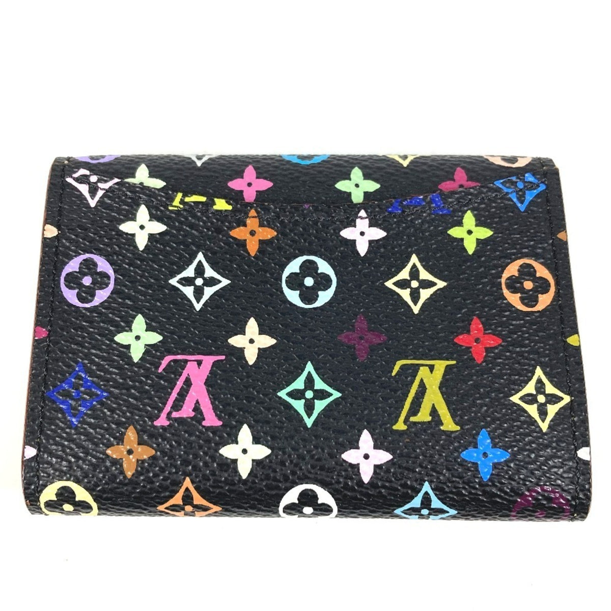 Louis Vuitton Black Monogram Multi-Color Noir Monogram Multicolore Coin Purse/Coin Case (Pre-Owned)