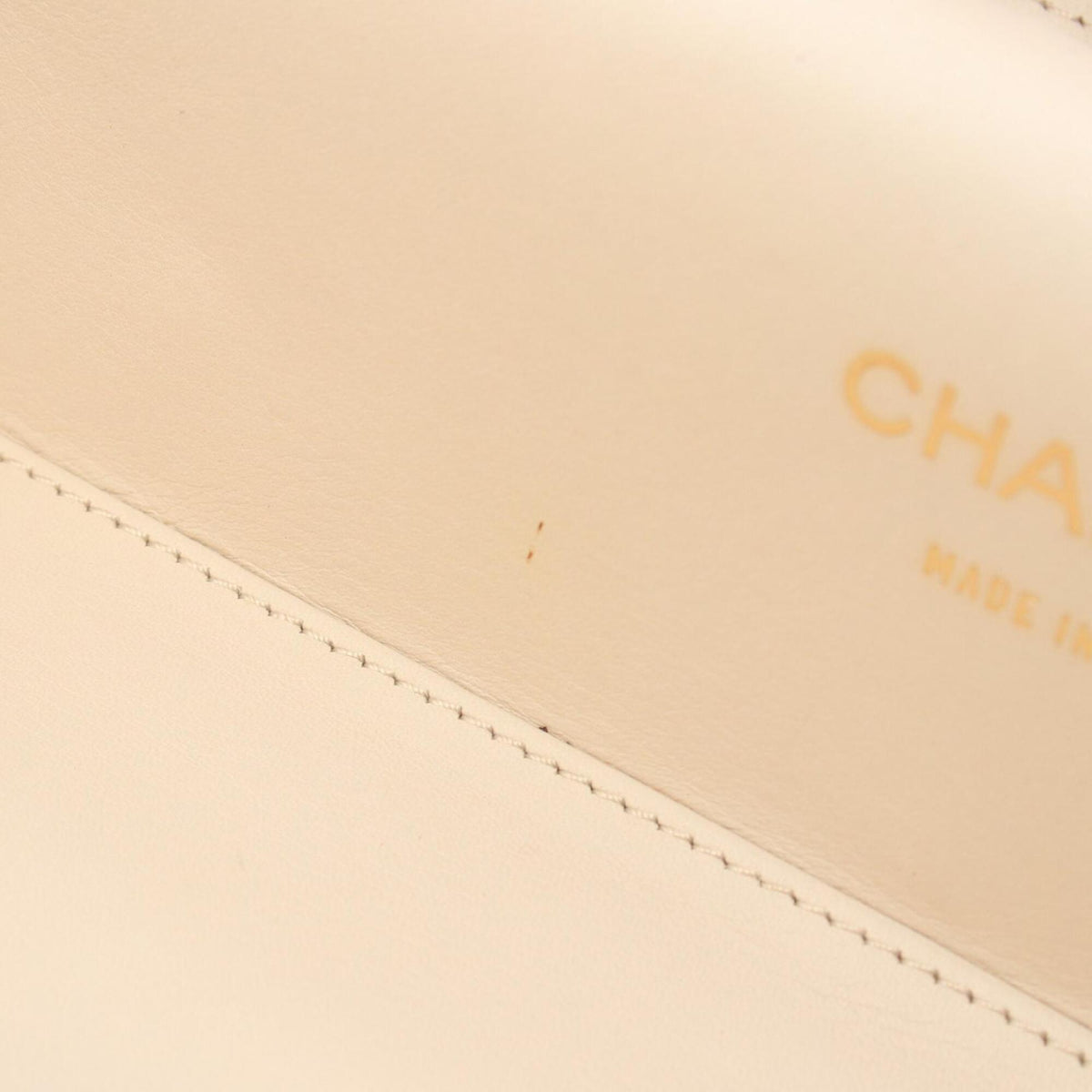 Chanel Ivory Canvas Handbag (Pre-Owned)